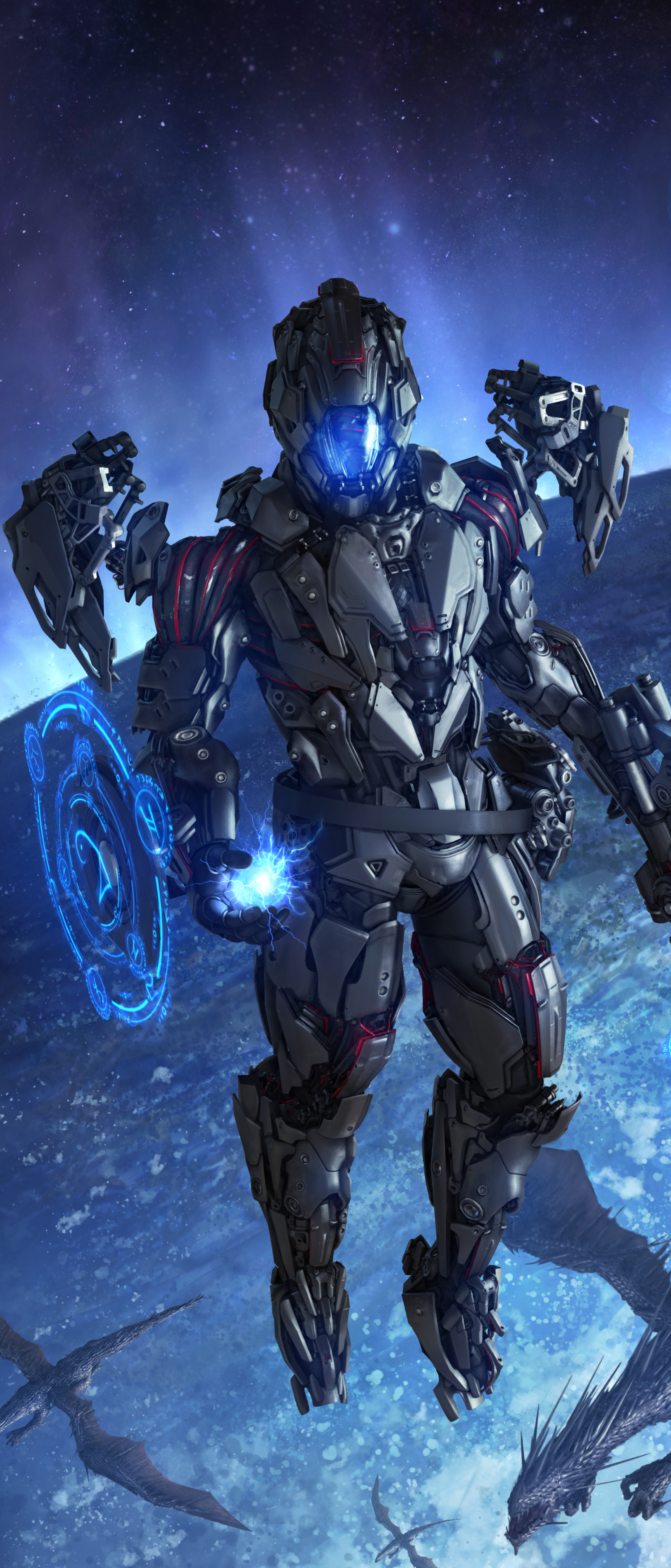 Download mobile wallpaper Warrior, Sci Fi, Armor for free.