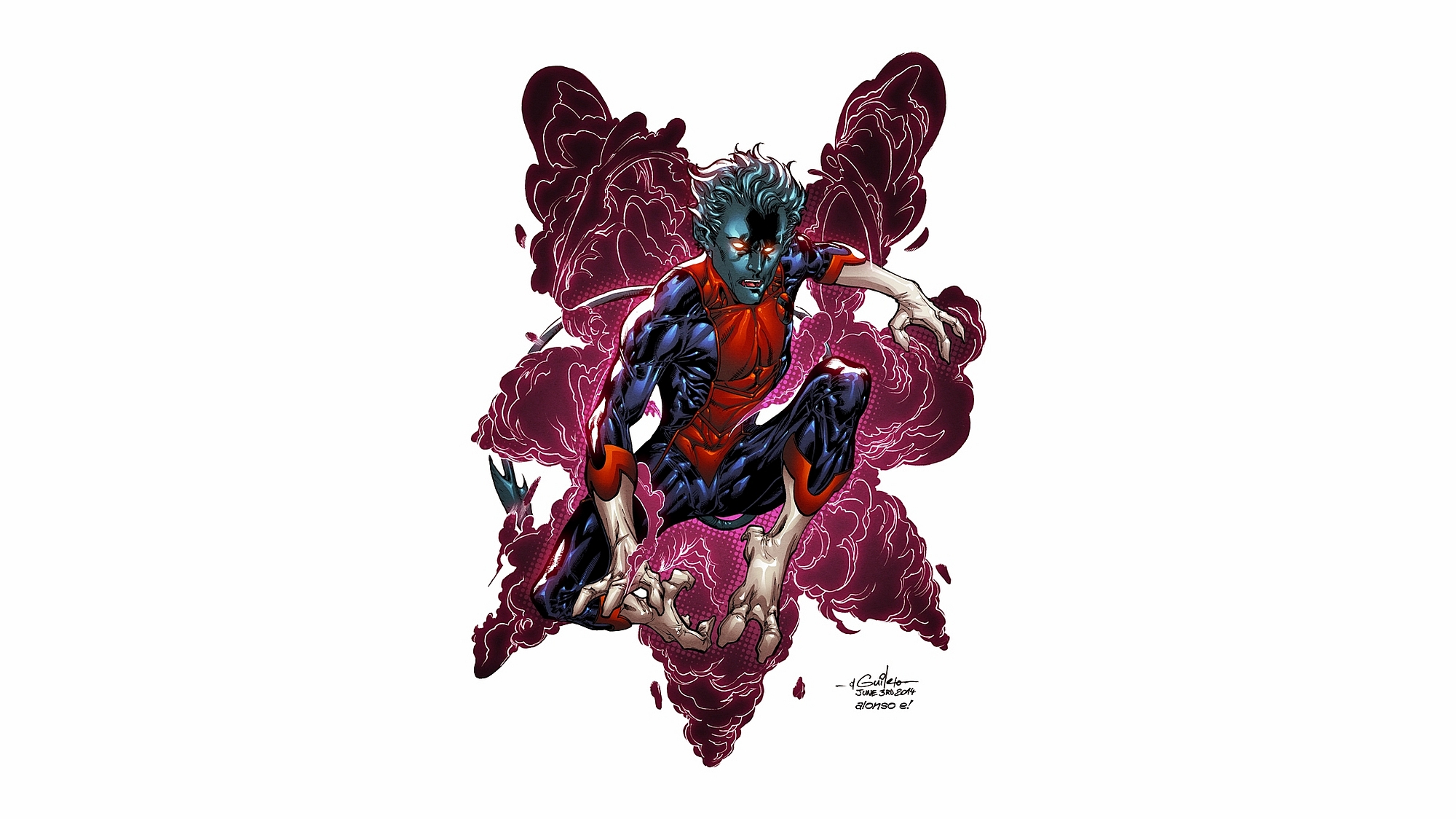 Free download wallpaper X Men, Comics, Nightcrawler (Marvel Comics), Nightcrawler on your PC desktop