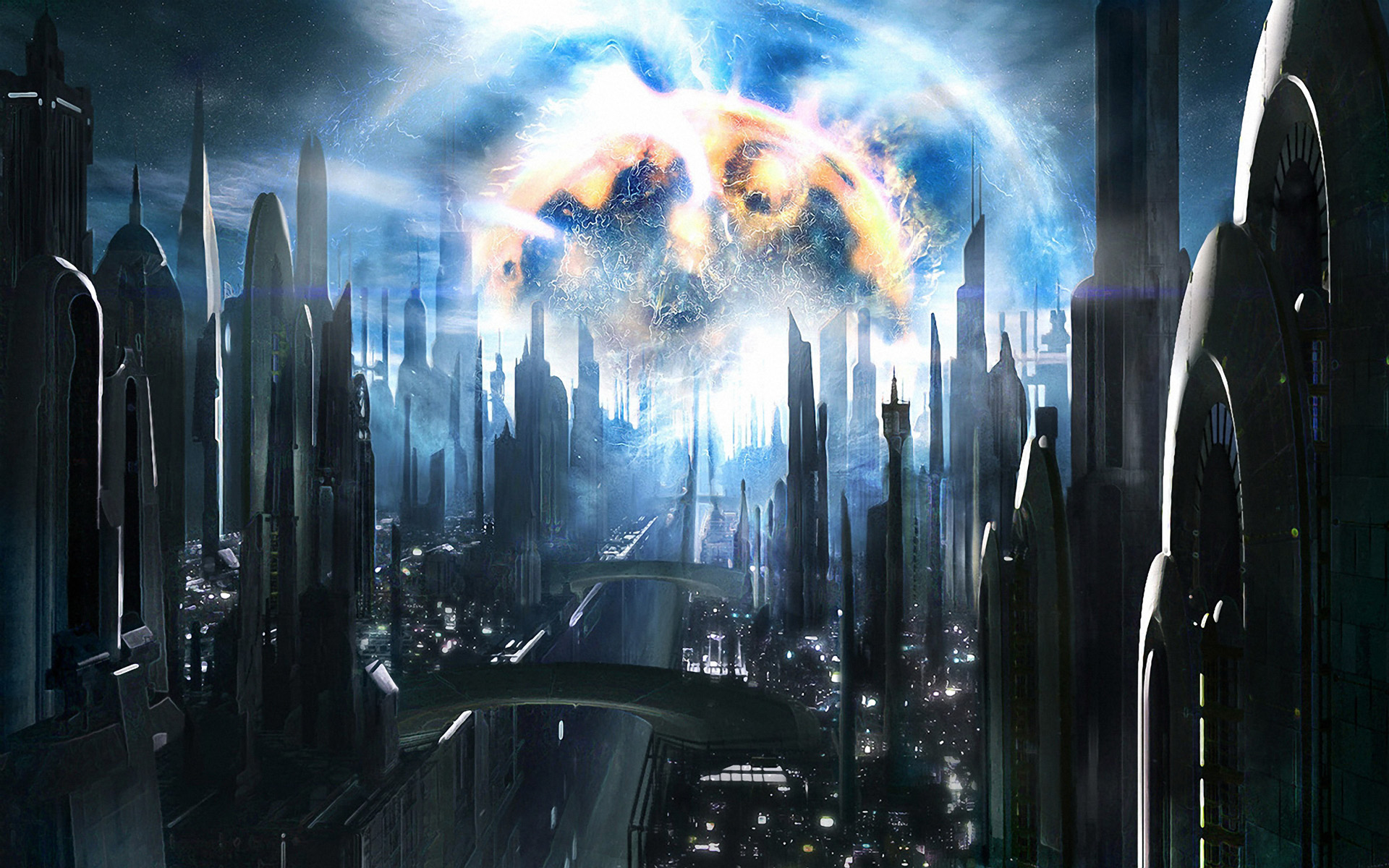 Download mobile wallpaper City, Sci Fi for free.