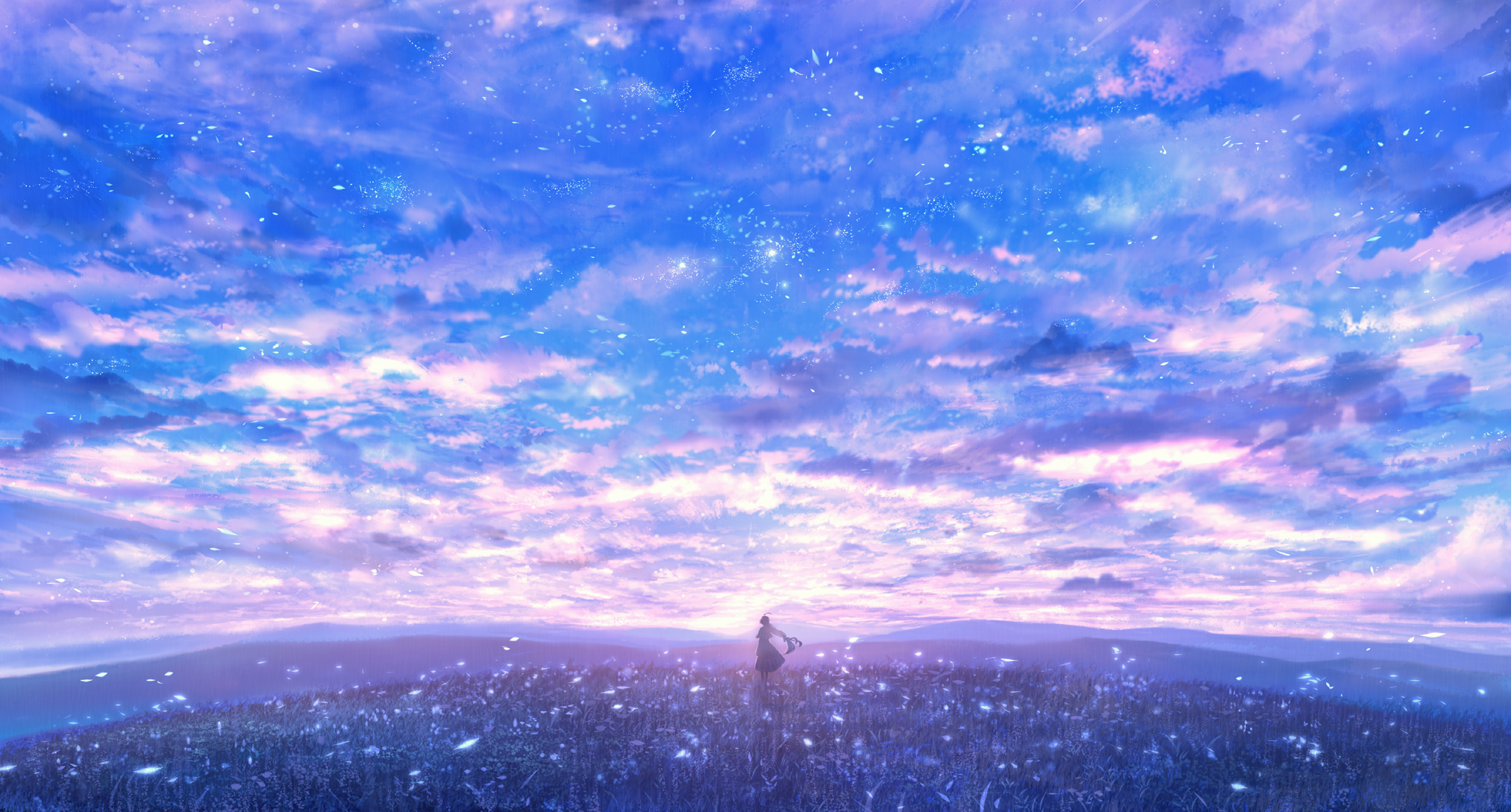 Free download wallpaper Anime, Sky on your PC desktop