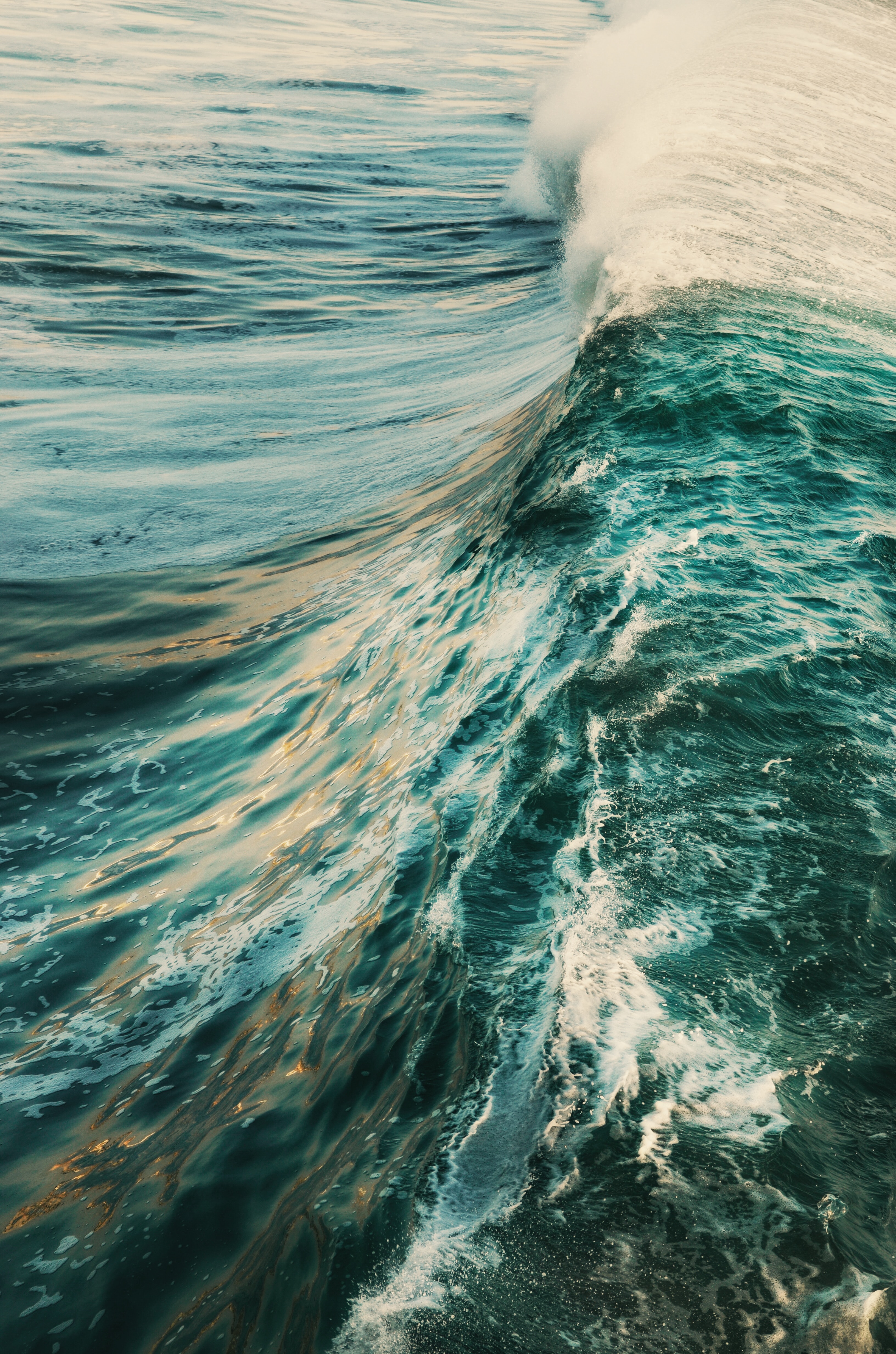 Download mobile wallpaper Waves, Ocean, Water, Nature for free.
