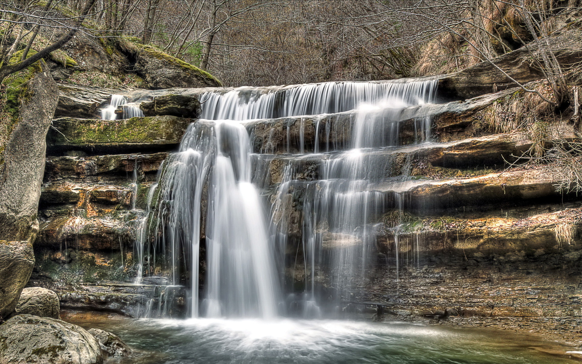 Laden Sie das Landschaft, Wasserfälle, Wasserfall, Szene, Erde/natur-Bild kostenlos auf Ihren PC-Desktop herunter
