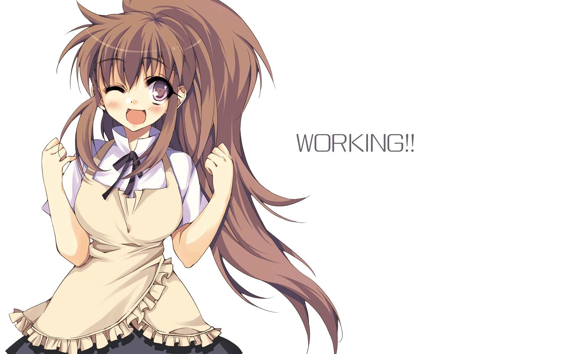 Free download wallpaper Anime, Working!! on your PC desktop