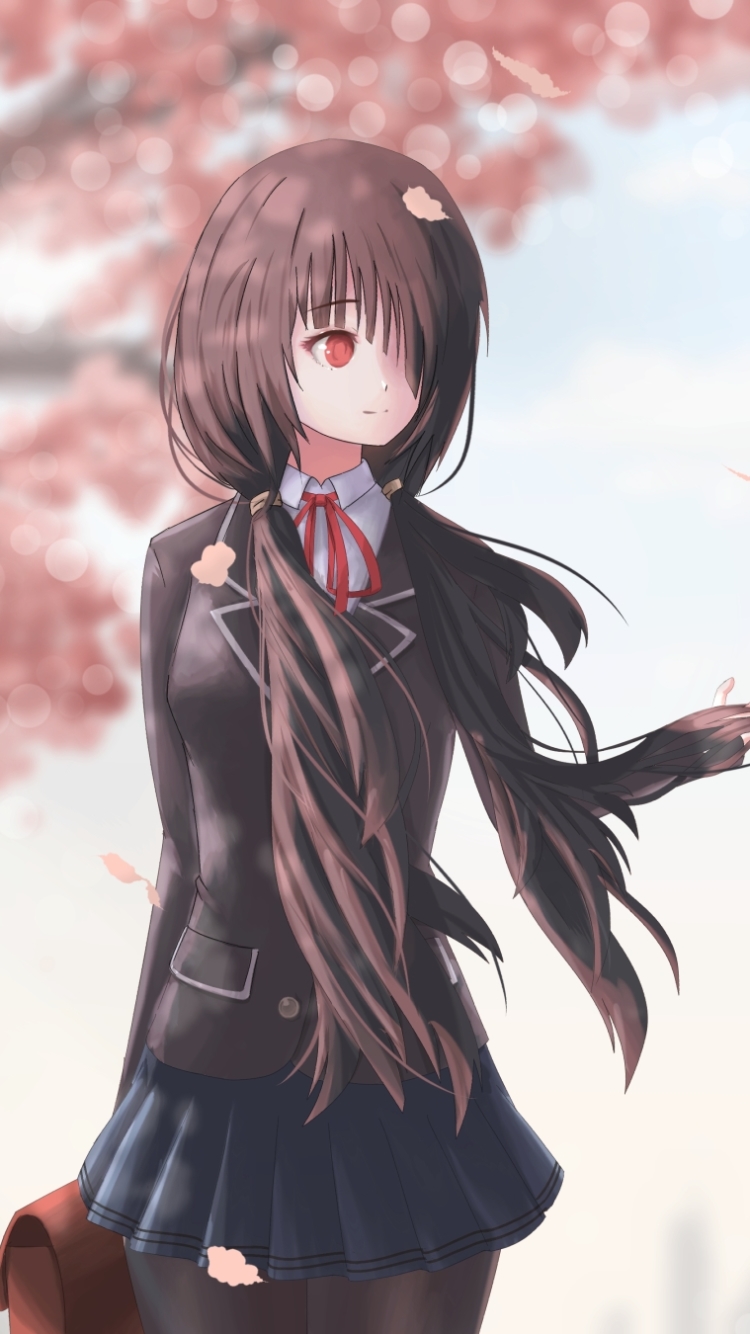 Handy-Wallpaper Animes, Datum A Live, Kurumi Tokisaki kostenlos herunterladen.