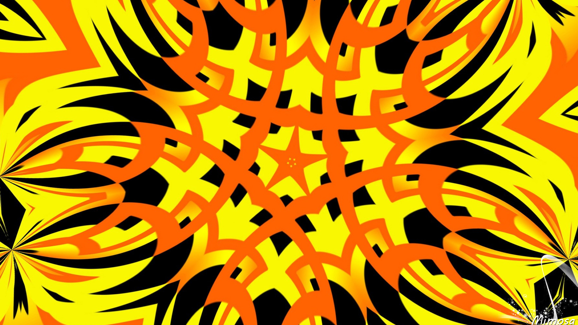 Download mobile wallpaper Abstract, Colors, Colorful, Shapes, Kaleidoscope, Orange (Color) for free.