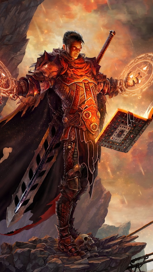 Download mobile wallpaper Fantasy, Warrior, Sorcerer, Mage for free.