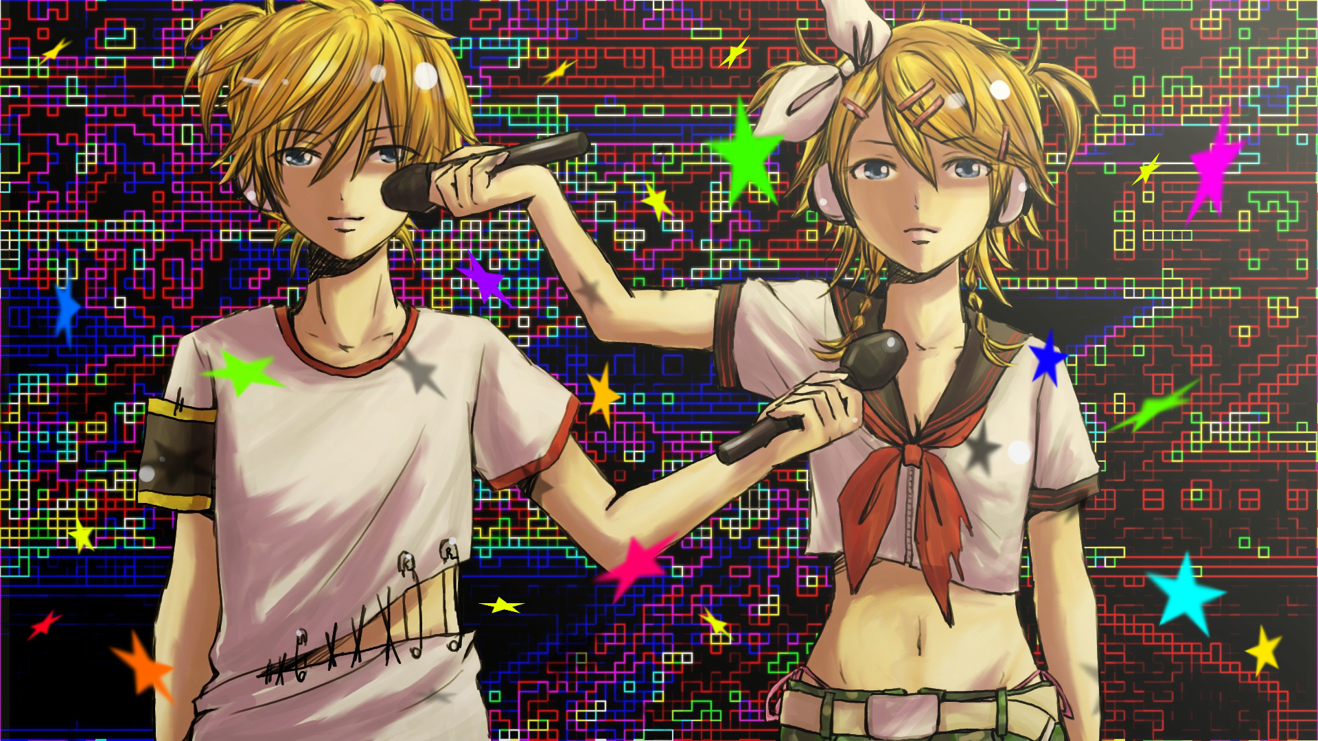 Laden Sie das Vocaloid, Animes, Rin Kagamine, Len Kagamine-Bild kostenlos auf Ihren PC-Desktop herunter