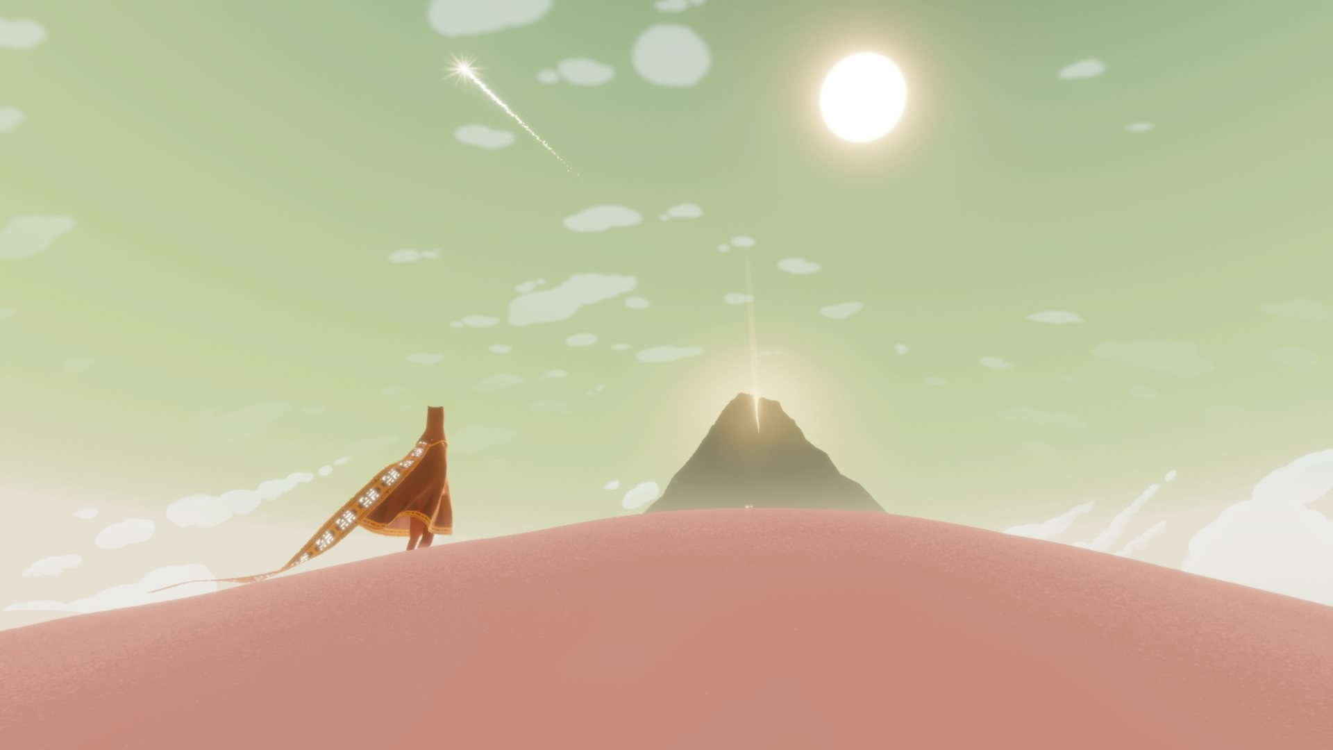 video game, journey, desert, mountain, sand