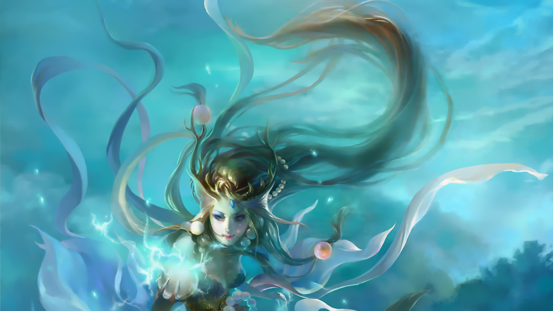 Descarga gratuita de fondo de pantalla para móvil de Fantasía, Sirena.