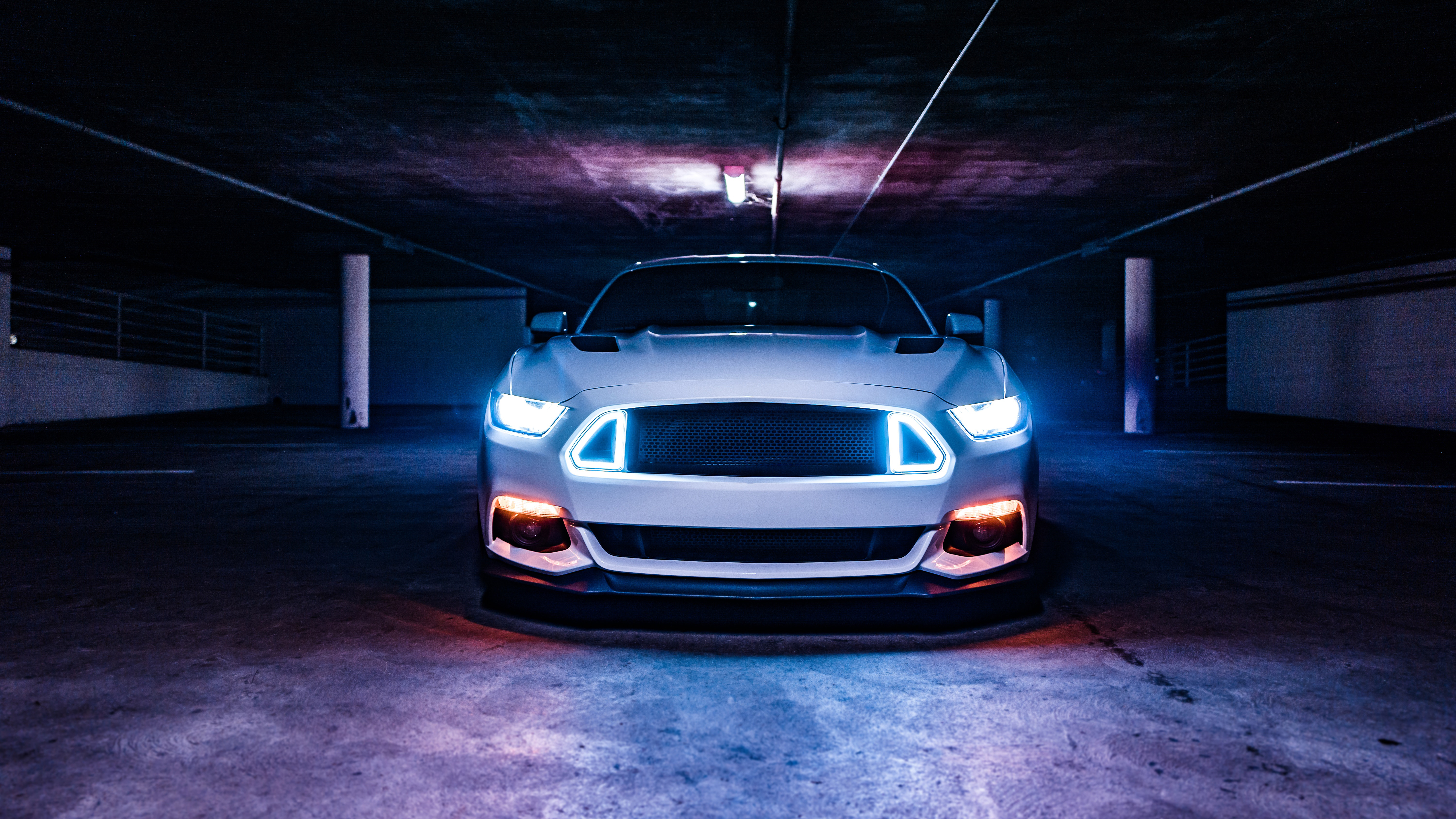 Free download wallpaper Ford, Car, Ford Mustang, Muscle Car, Vehicles, White Car on your PC desktop