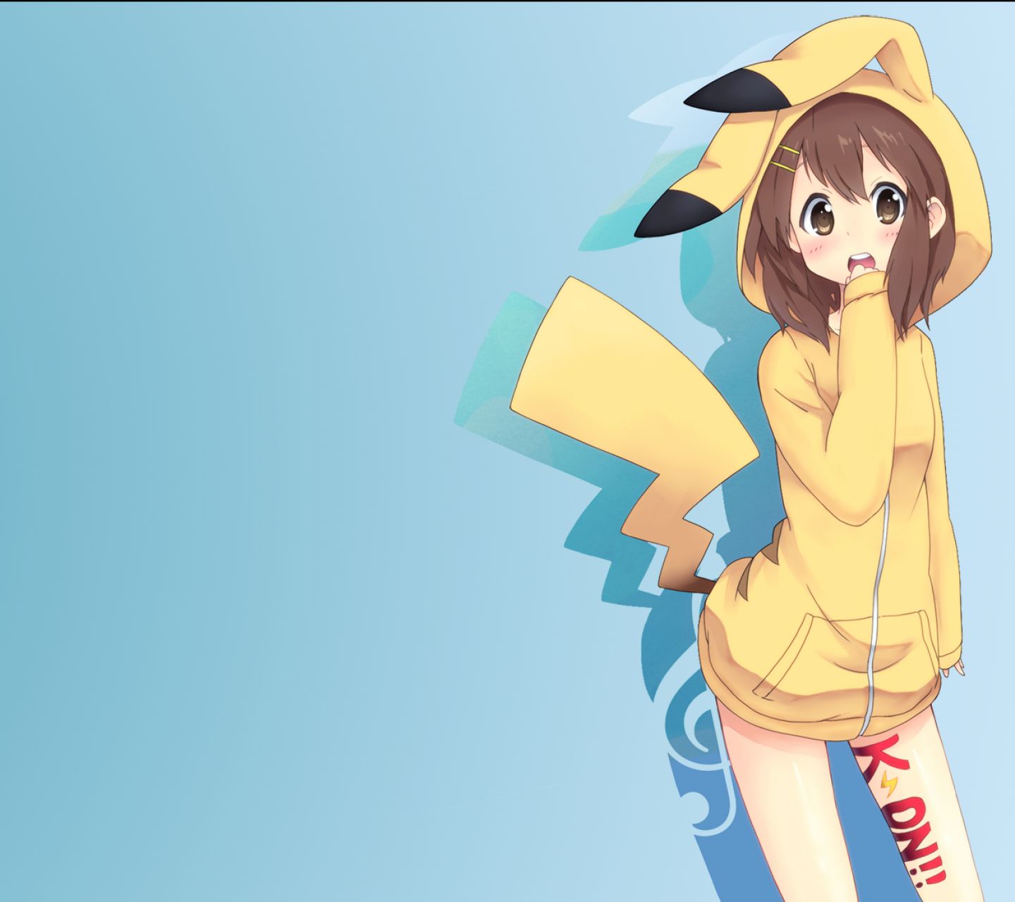 Free download wallpaper Anime, Pikachu, K On!, Yui Hirasawa, Cosplay on your PC desktop