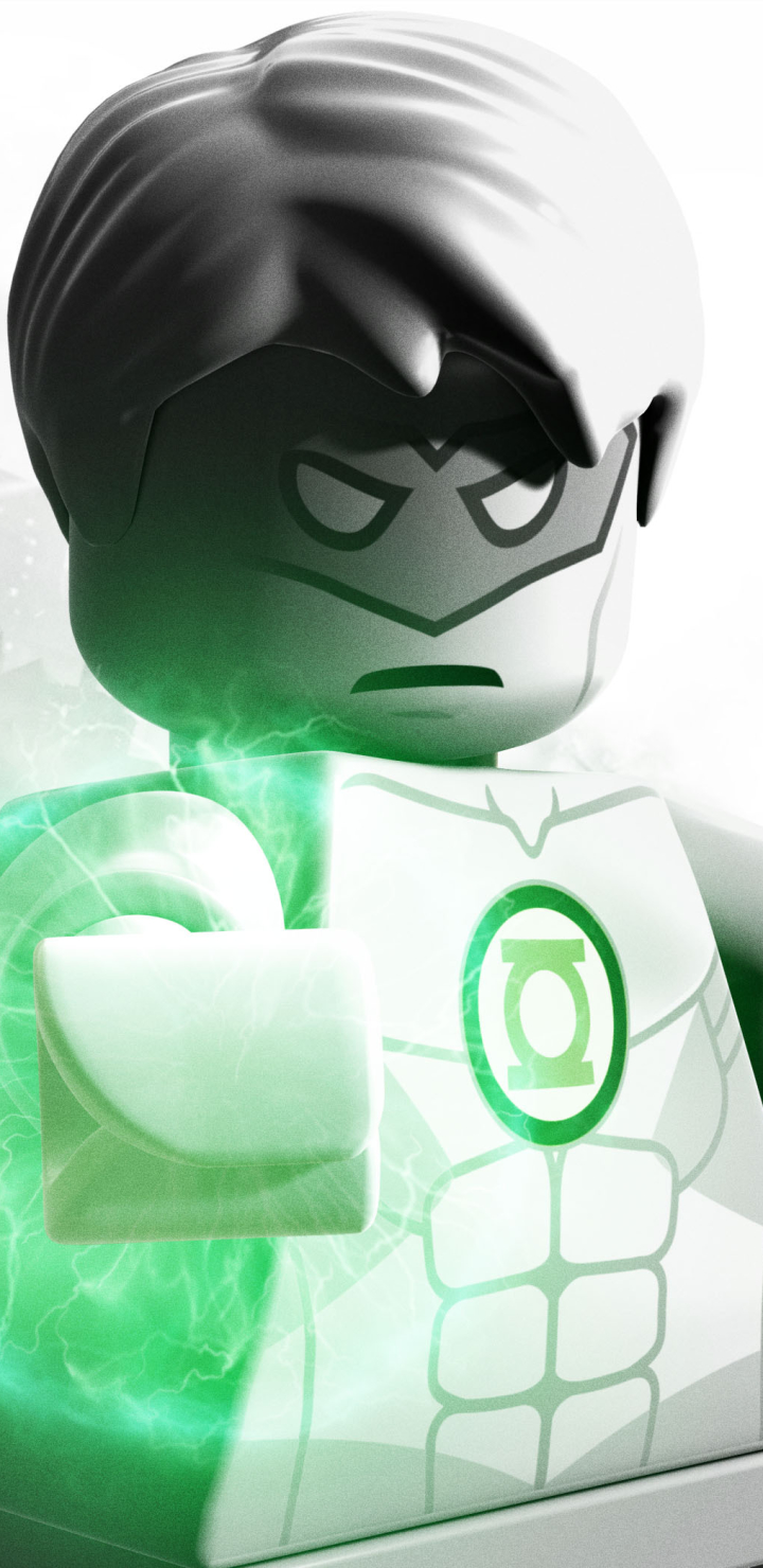 1165850 скачать обои видеоигры, lego batman 2: супергерои dc, зеленый фонарь, зелёный фонарь, лего - заставки и картинки бесплатно