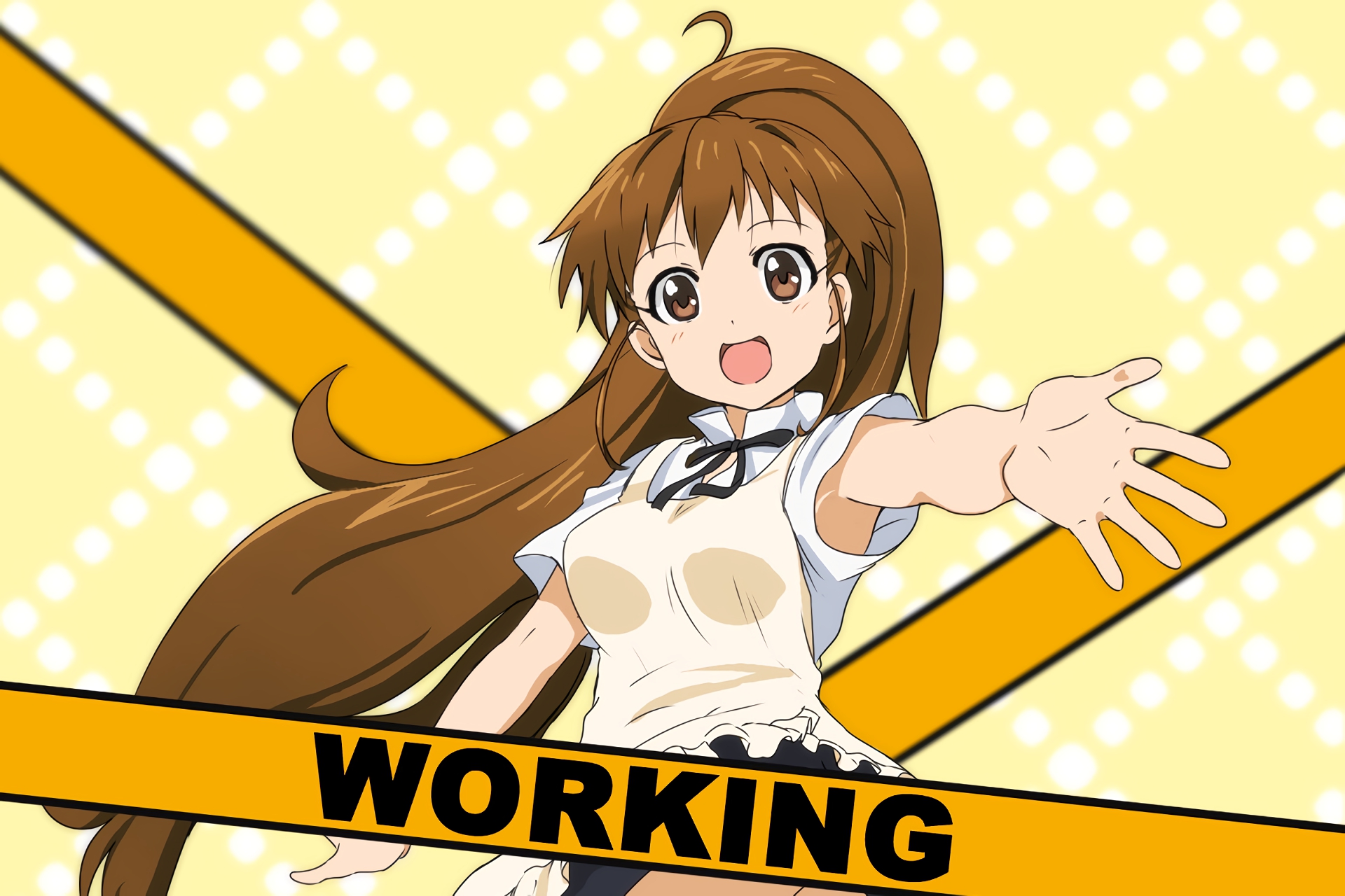 Download mobile wallpaper Anime, Working!! for free.