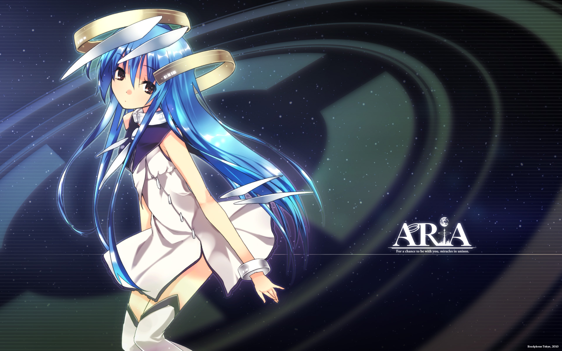 172348 Hintergrundbild herunterladen animes, aria, arie (anime), weltraum - Bildschirmschoner und Bilder kostenlos