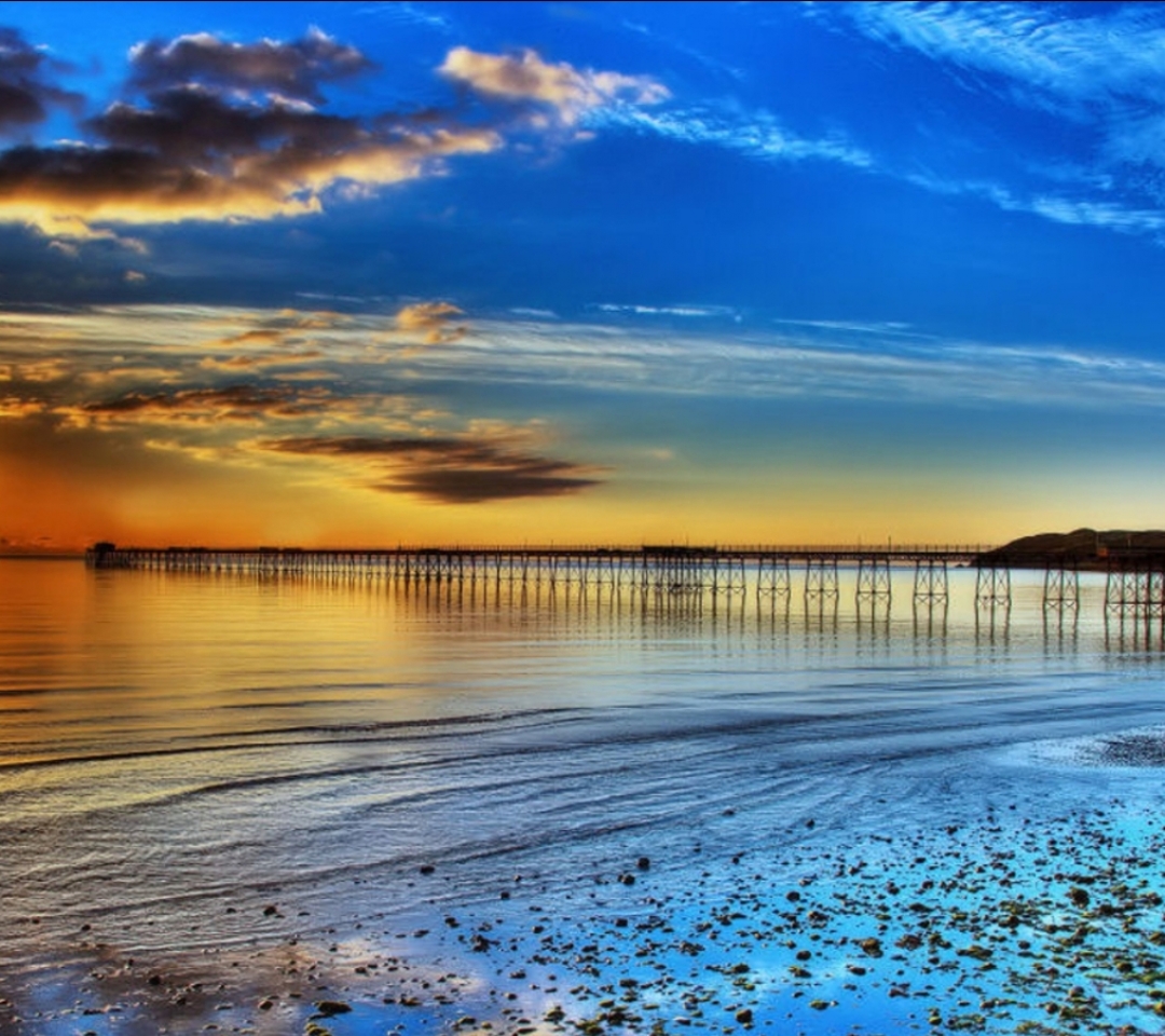 Download mobile wallpaper Beach, Pier, Ocean, Man Made for free.