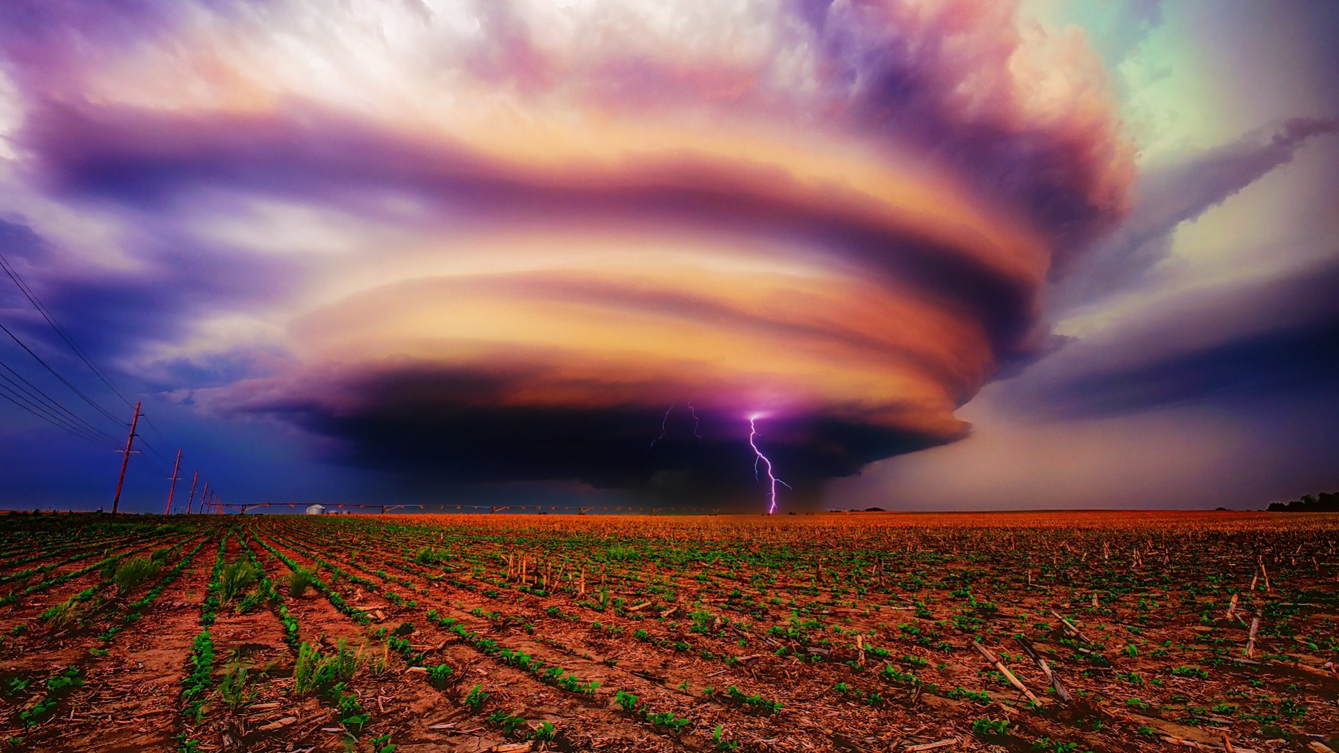 Handy-Wallpaper Natur, Blitz, Sturm, Wolke, Erde/natur kostenlos herunterladen.