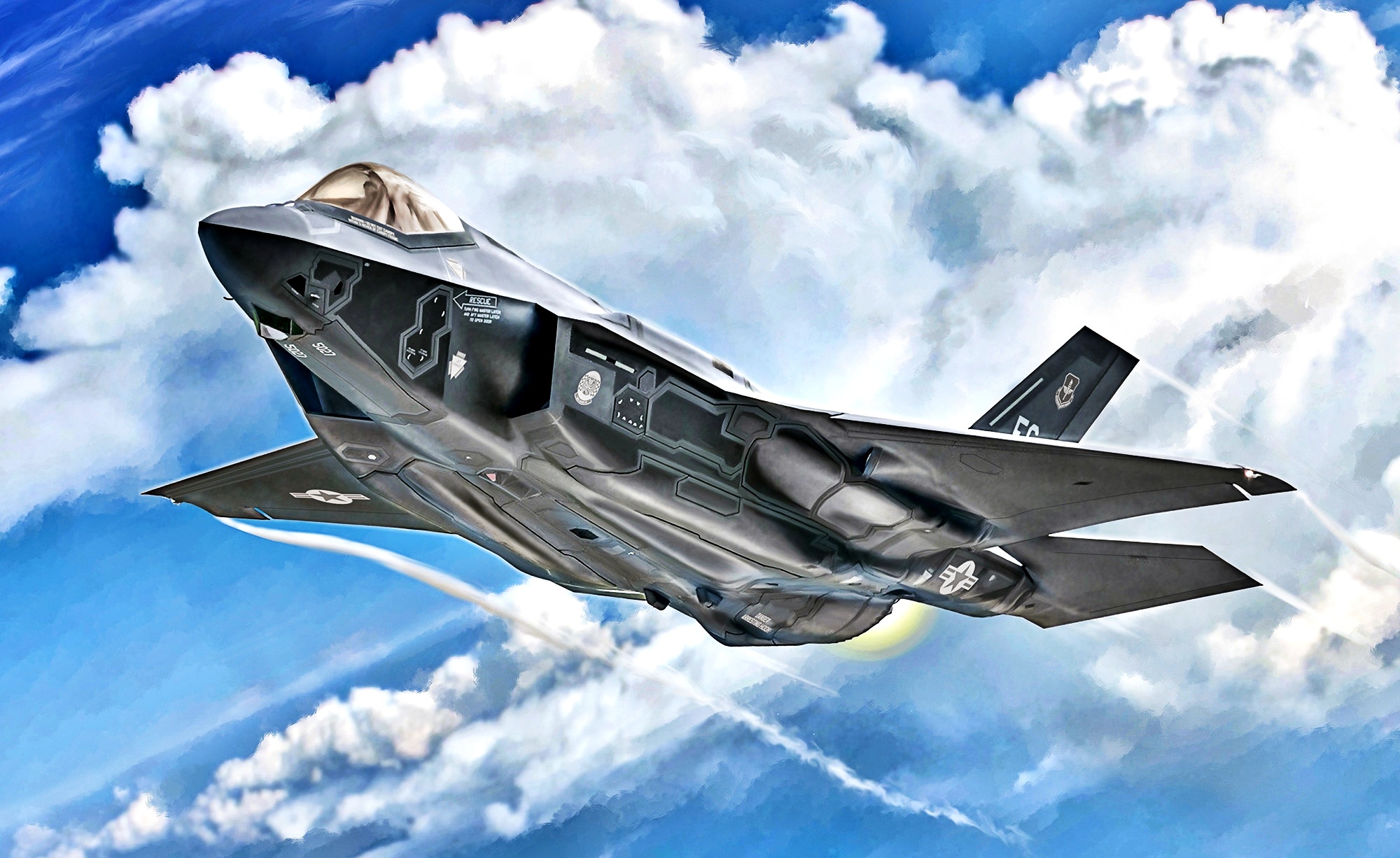 Laden Sie das Flugzeuge, Militär, Düsenjäger, Kampfjets, Lockheed Martin F 35 Lightning Ii, Kampfflugzeug-Bild kostenlos auf Ihren PC-Desktop herunter