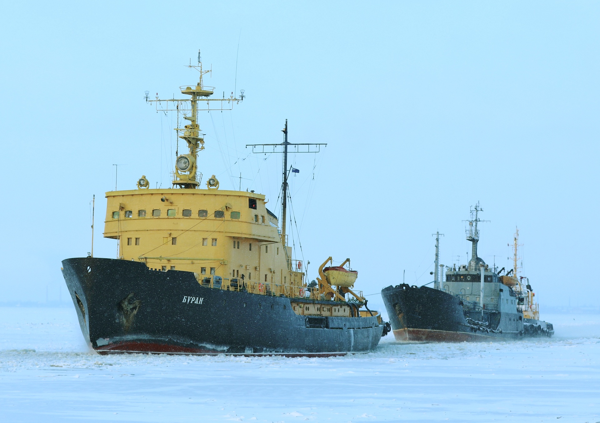 vehicles, icebreaker, ship