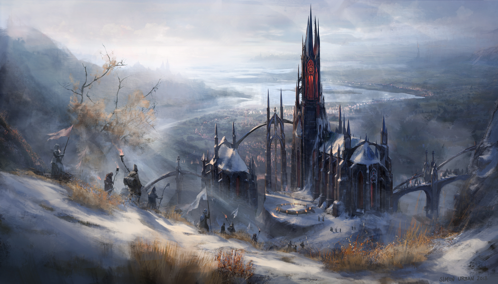 Free download wallpaper Fantasy, Building, Cathedral on your PC desktop