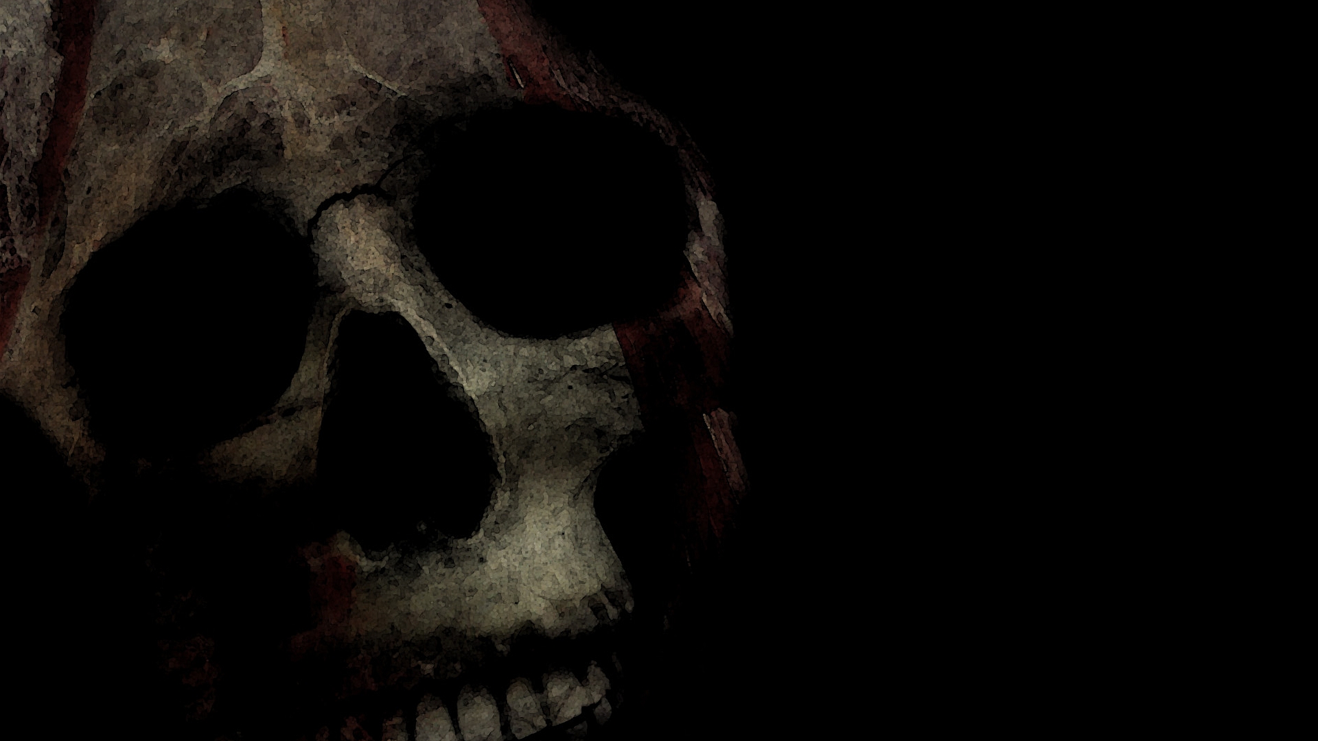 Download mobile wallpaper Dark, Skull for free.