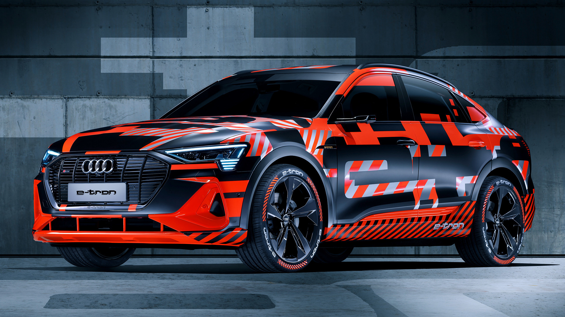 Laden Sie Audi E Tron Sportback Prototyp HD-Desktop-Hintergründe herunter
