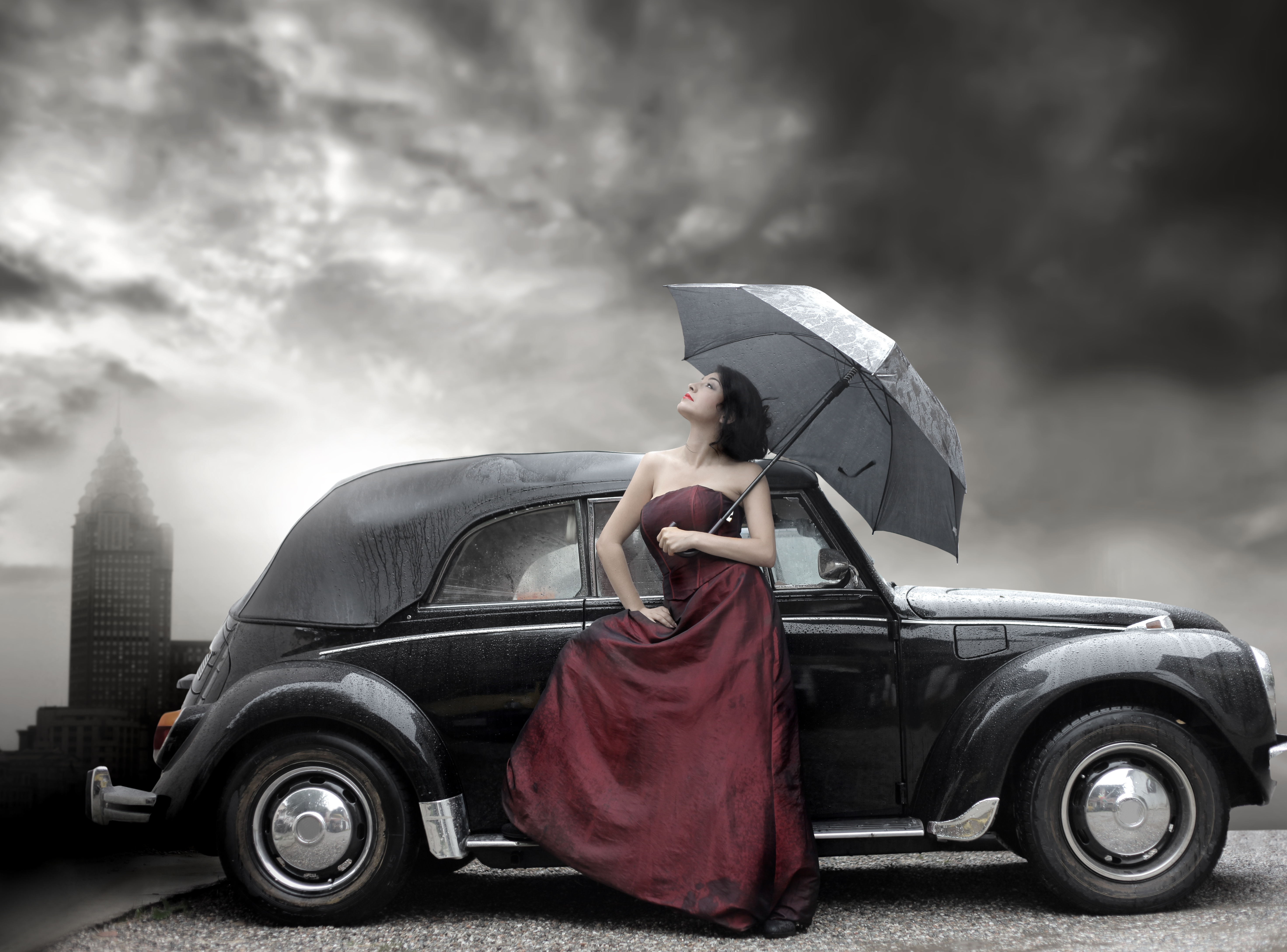 Download mobile wallpaper Gothic, Women, Girls & Cars for free.
