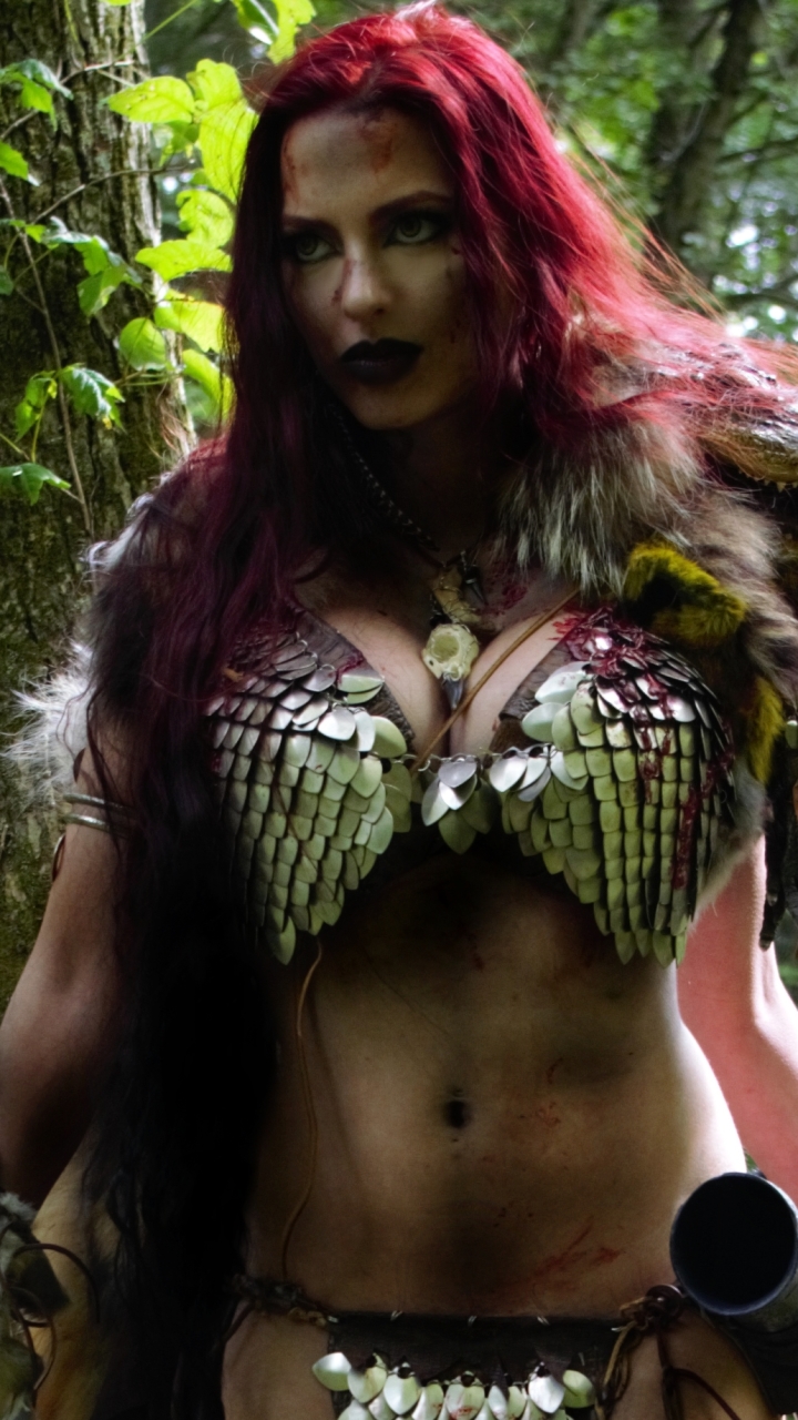 Download mobile wallpaper Women, Red Sonja, Cosplay for free.