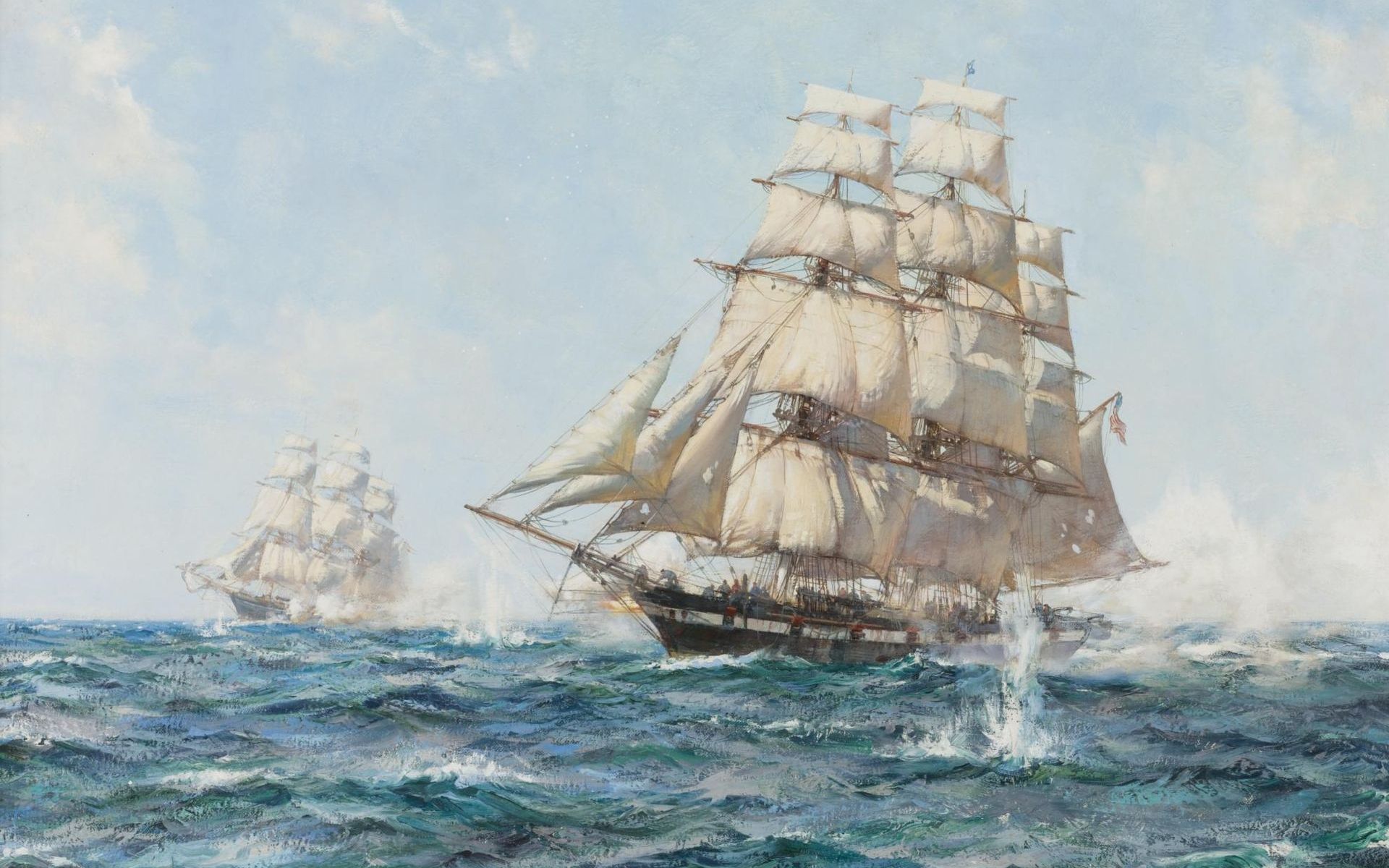 artistic, sailing ship HD wallpaper
