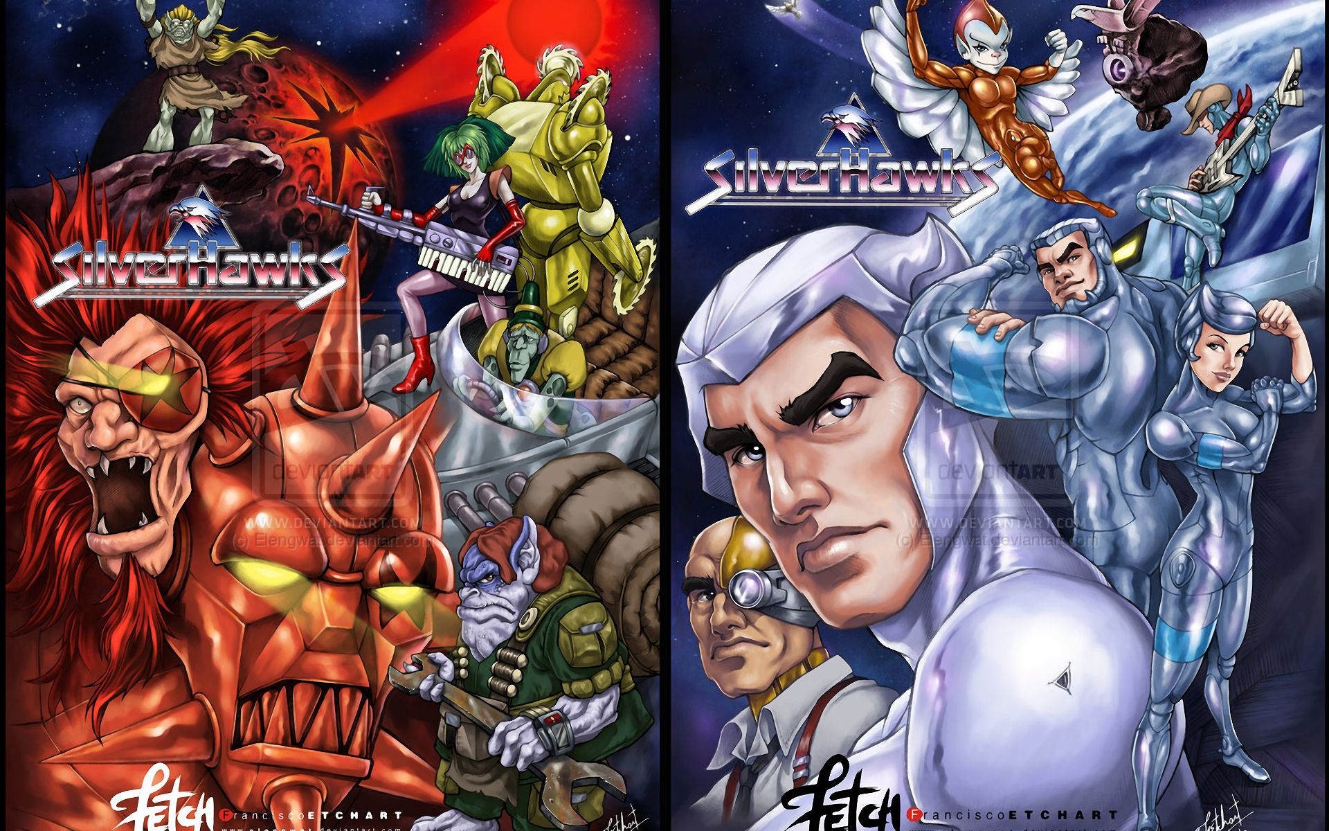 Handy-Wallpaper Animes, Silverhawks: Die Retter Des Universums kostenlos herunterladen.