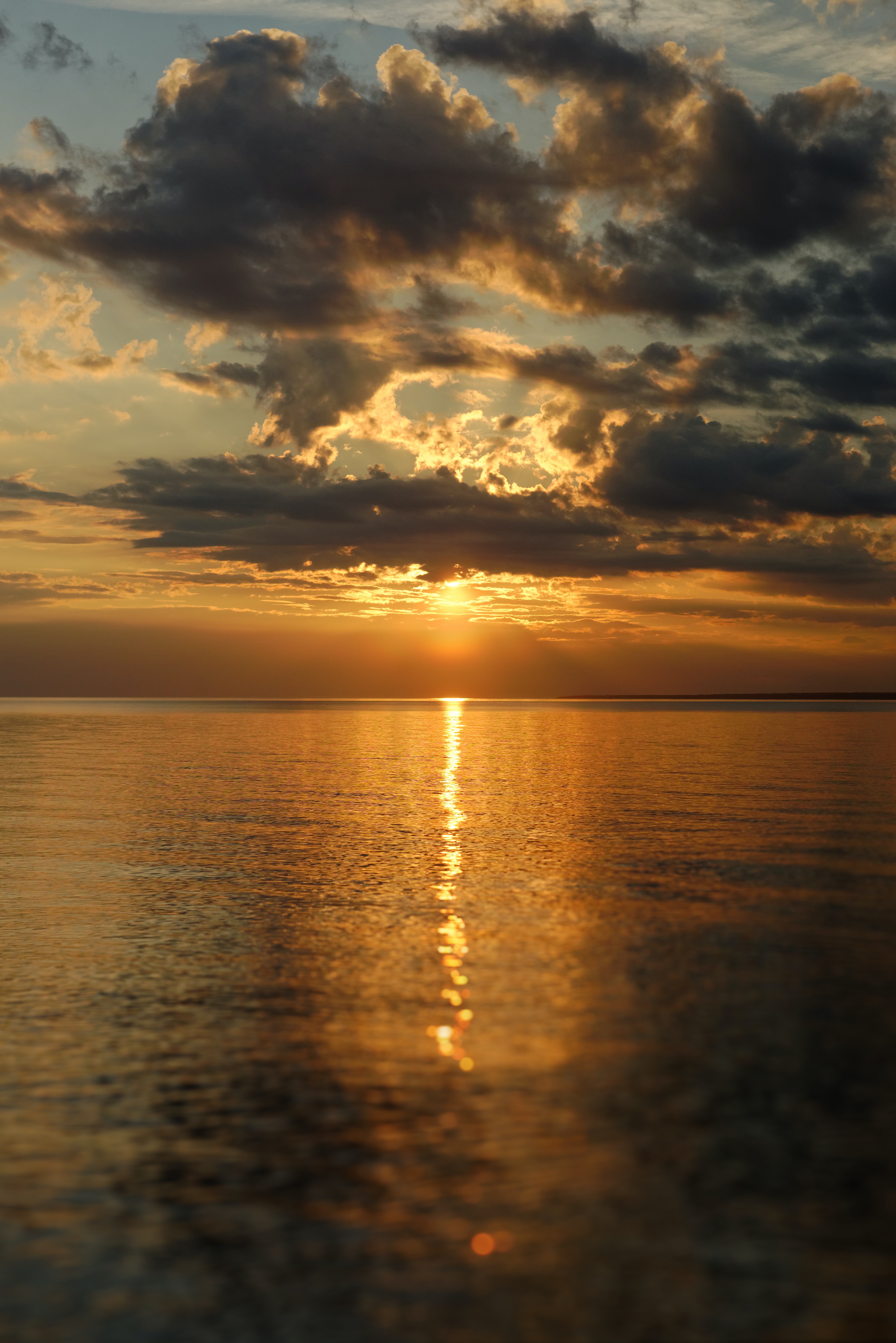 Laden Sie das Horizont, Wasser, Clouds, Blendung, Natur, Sunset-Bild kostenlos auf Ihren PC-Desktop herunter