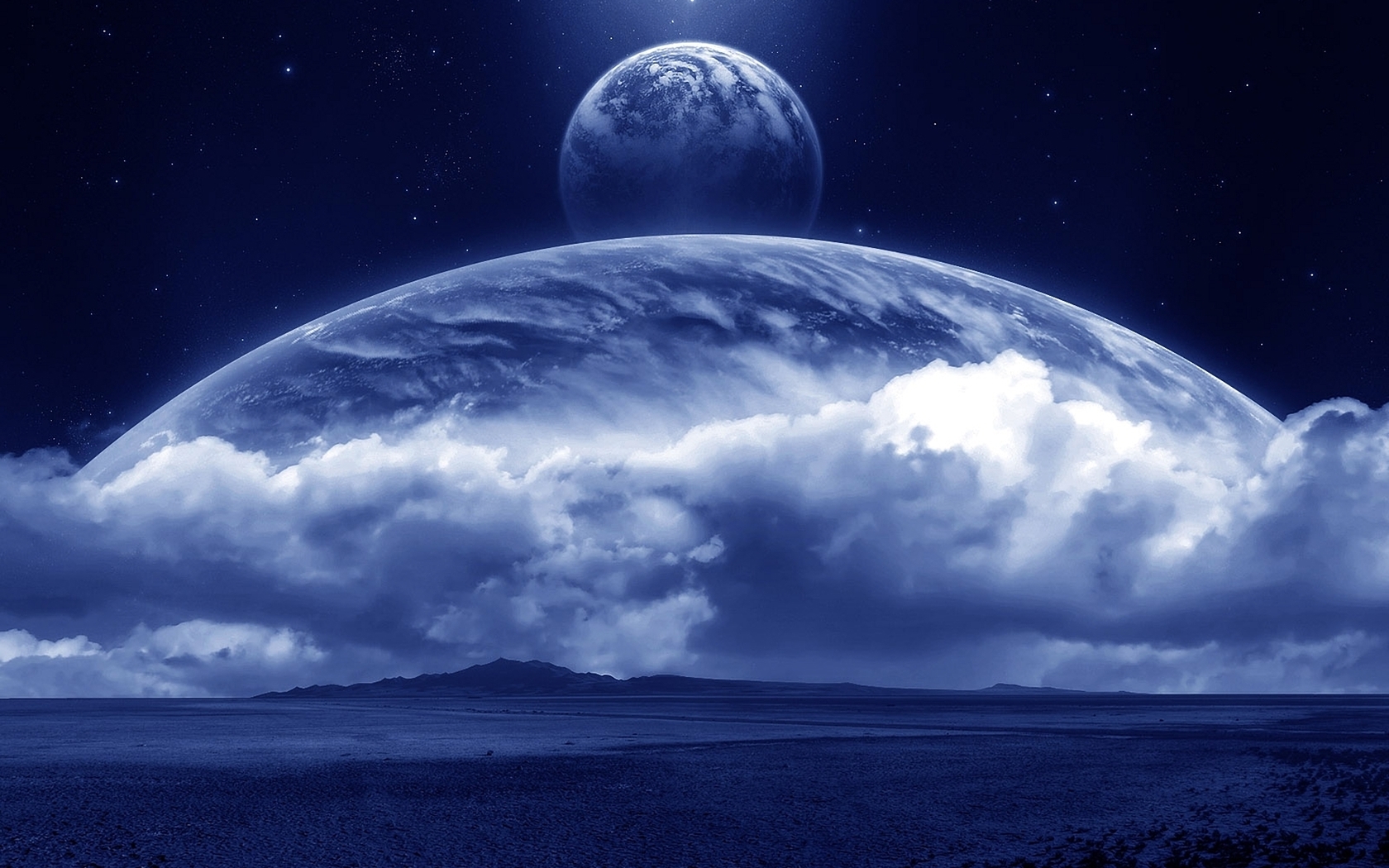Download mobile wallpaper Planets, Sky, Landscape for free.