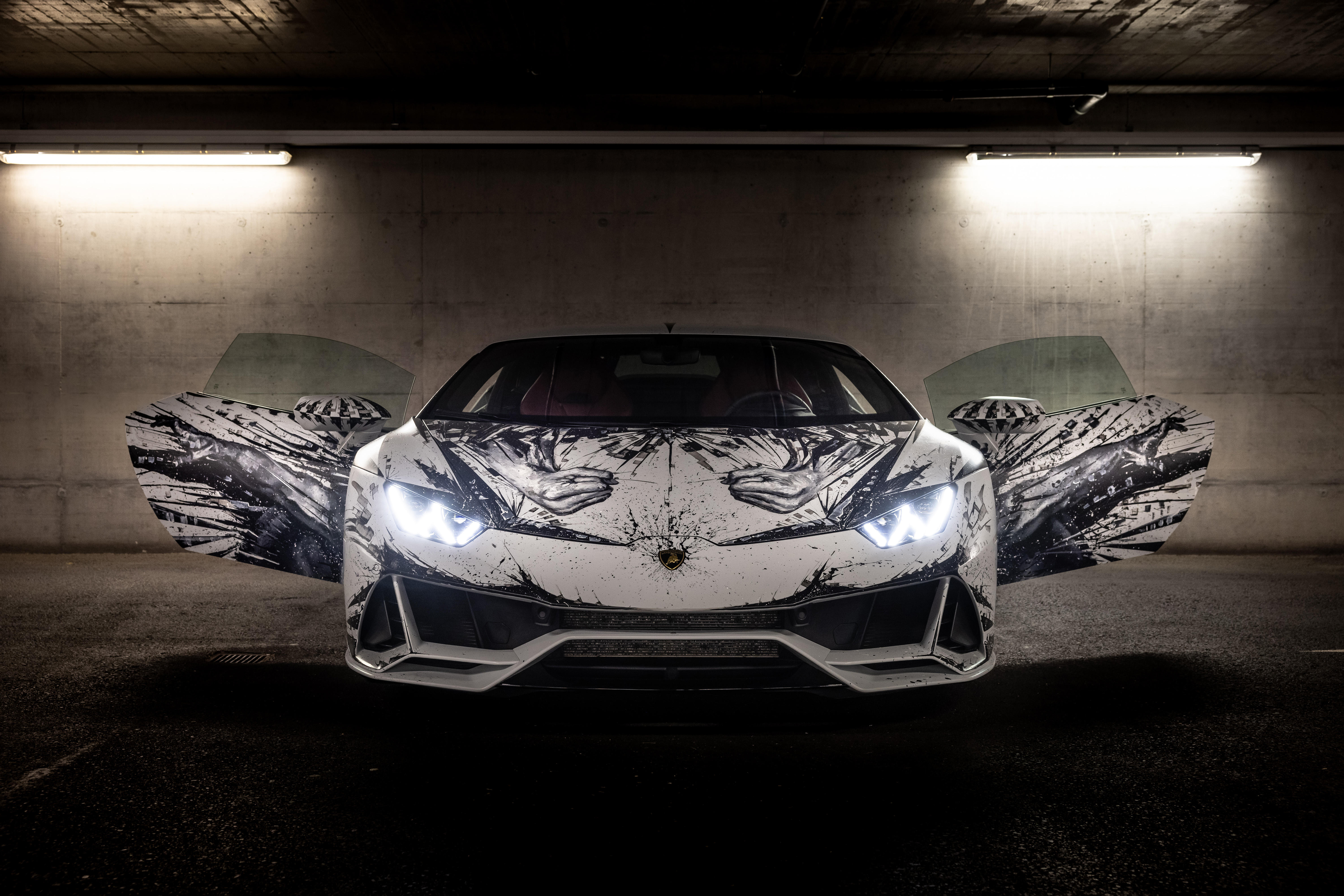 Laden Sie das Lamborghini, Supersportwagen, Fahrzeuge, Lamborghini Huracán Evo-Bild kostenlos auf Ihren PC-Desktop herunter