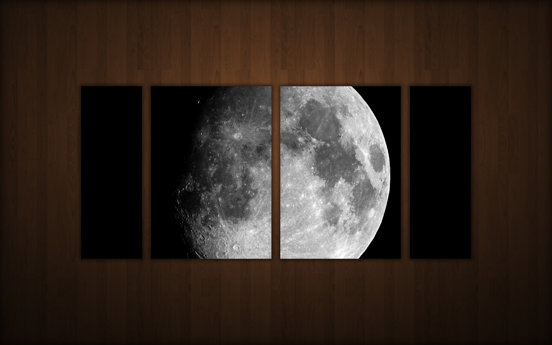 Скачать обои бесплатно Луна, Художественные картинка на рабочий стол ПК