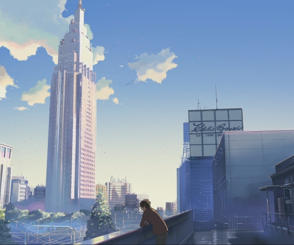 Free download wallpaper Anime, City, Skyline, 5 Centimeters Per Second on your PC desktop