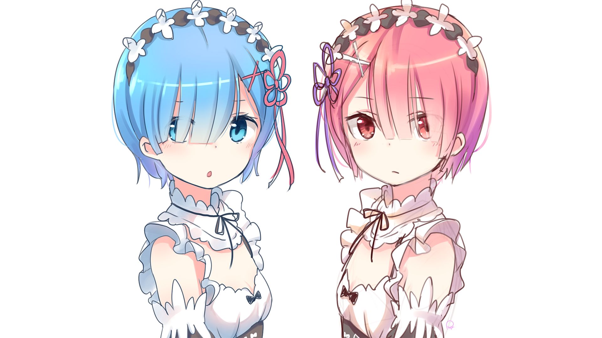 Baixar papel de parede para celular de Anime, Re:zero Começando A Vida Em Outro Mundo, Ram (Re:zero), Rem (Re:zero) gratuito.