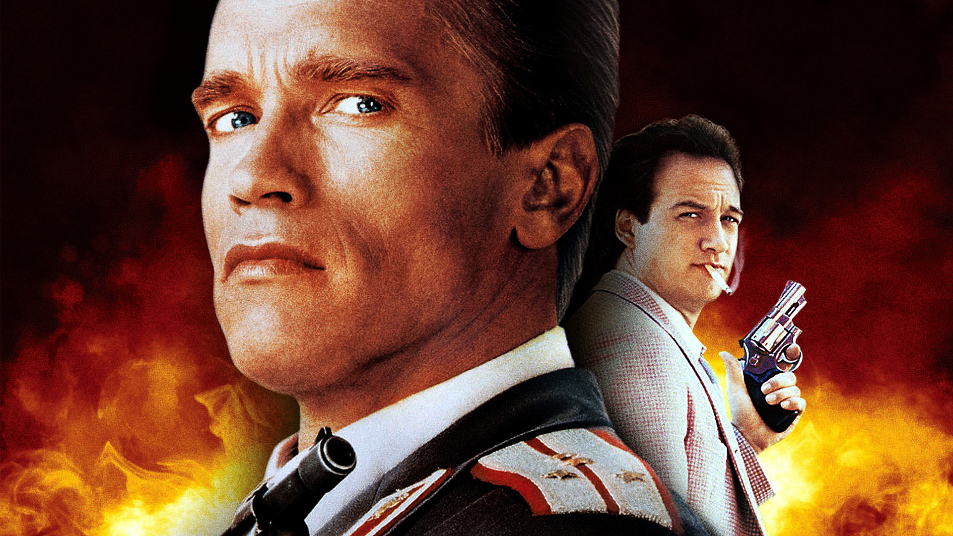 Handy-Wallpaper Arnold Schwarzenegger, Filme, Red Heat, James Belushi kostenlos herunterladen.