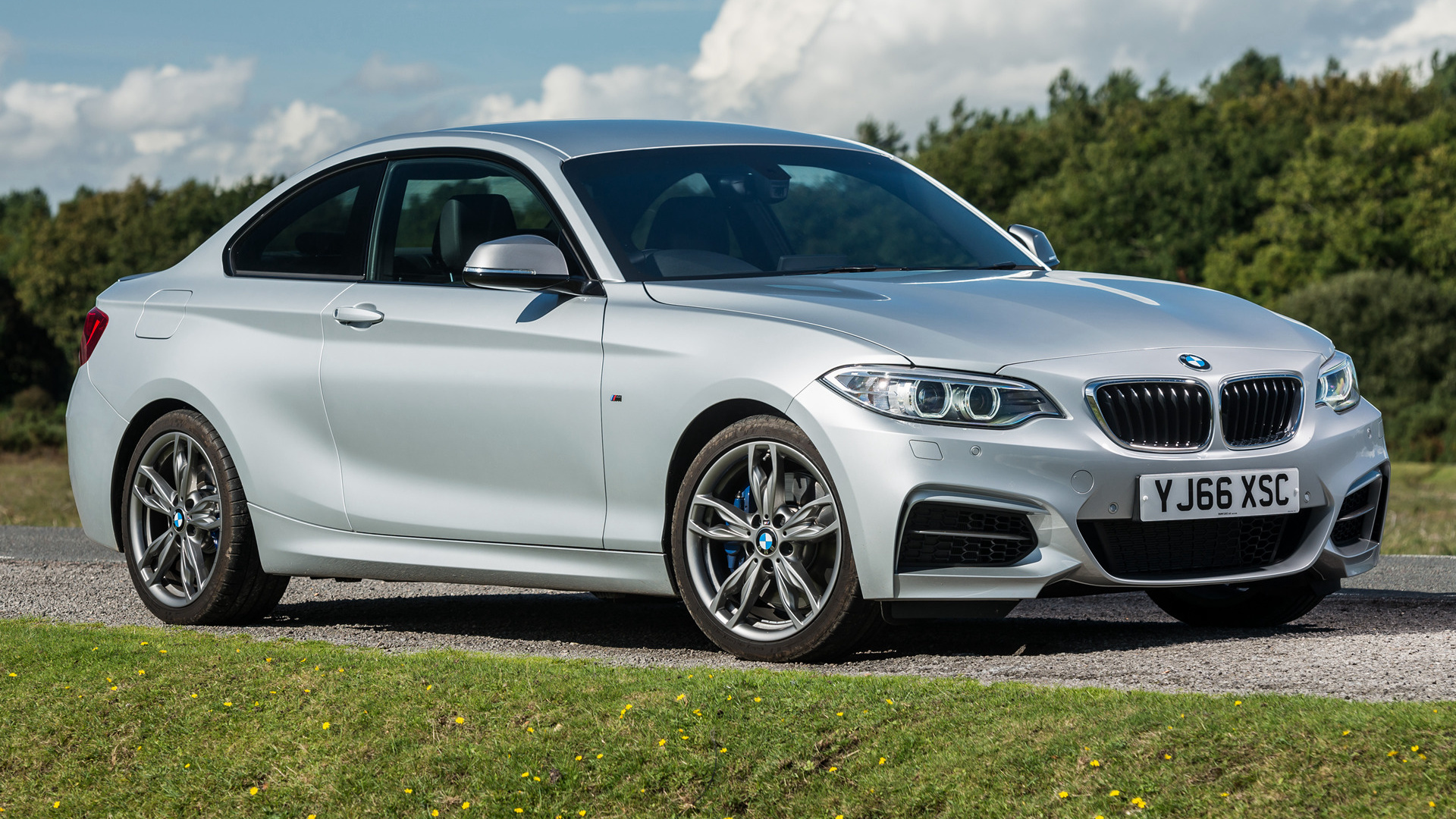 Free download wallpaper Bmw, Compact Car, Vehicles, Silver Car, Bmw M2 Coupe on your PC desktop