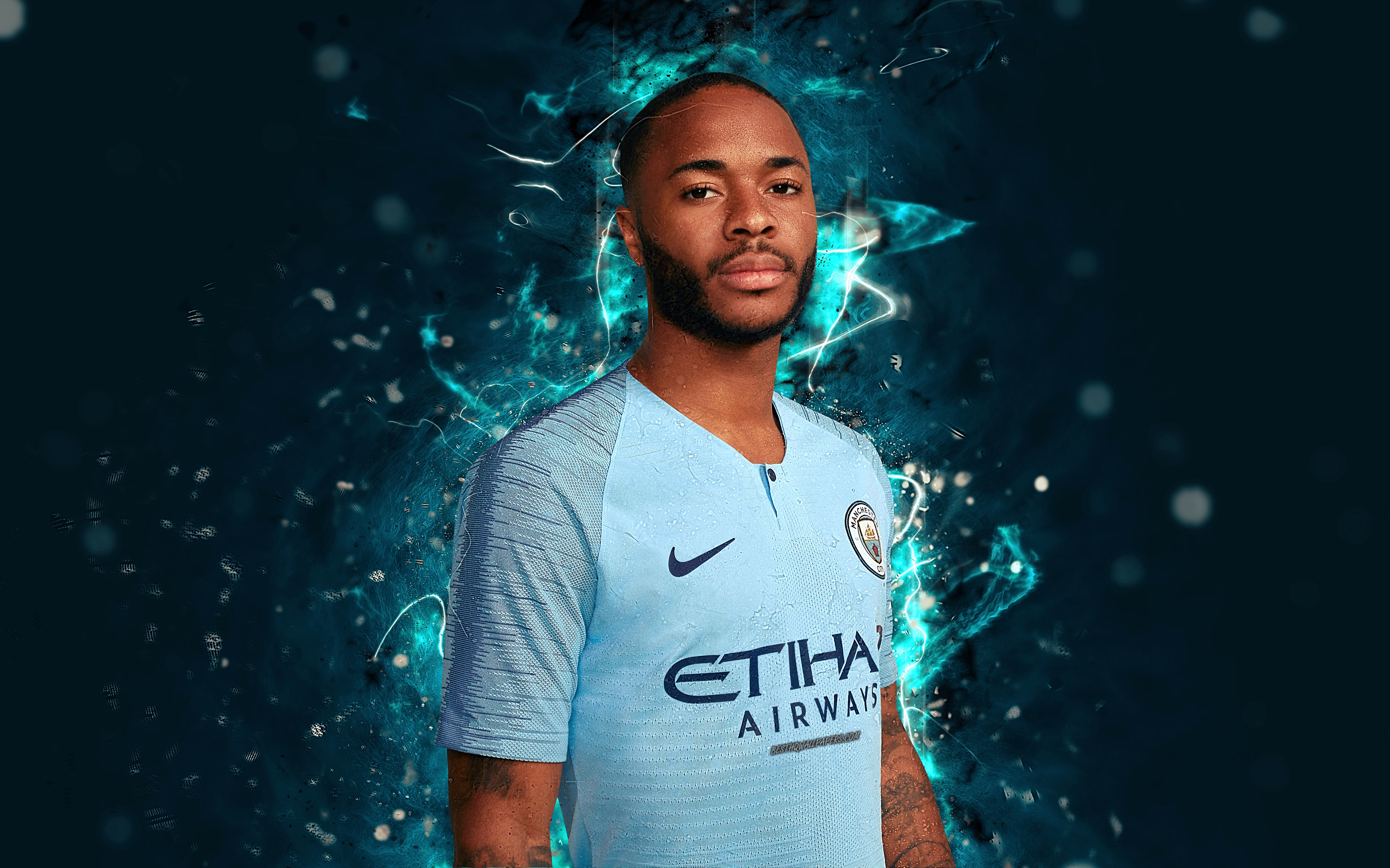 Free download wallpaper Sports, Soccer, Manchester City F C, Raheem Sterling on your PC desktop