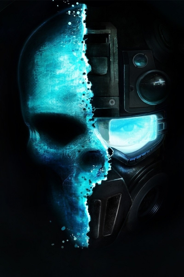 Download mobile wallpaper Dark, Skull for free.