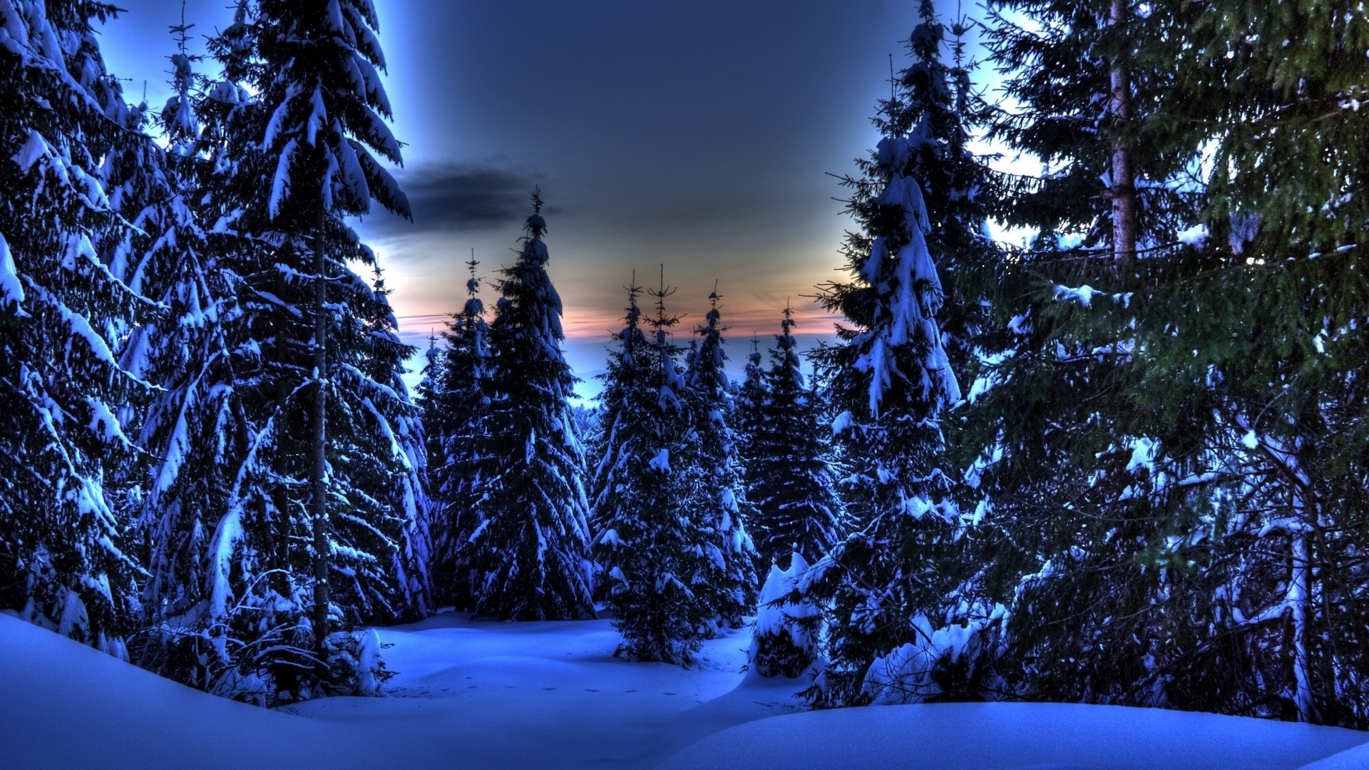 Скачать обои бесплатно Зима, Hdr, Земля/природа картинка на рабочий стол ПК
