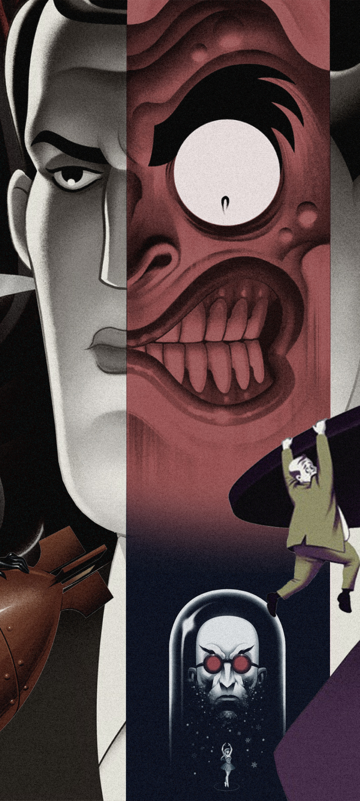 Download mobile wallpaper Batman, Tv Show, Two Face, Batman: The Animated Series, Mr Freeze (Dc Comics) for free.