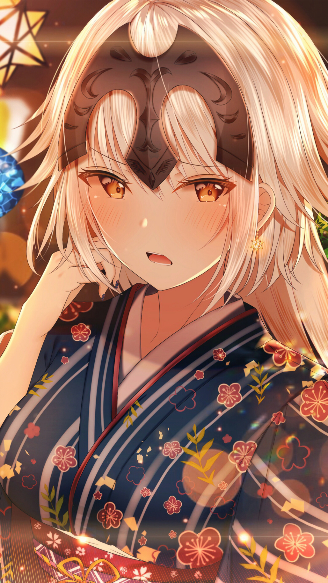 Baixar papel de parede para celular de Anime, Loiro, Olhos Amarelos, Corar, Cabelo Loiro, Fate/grand Order, Jeanne D'arc Alter, Vingador (Destino/grande Ordem) gratuito.