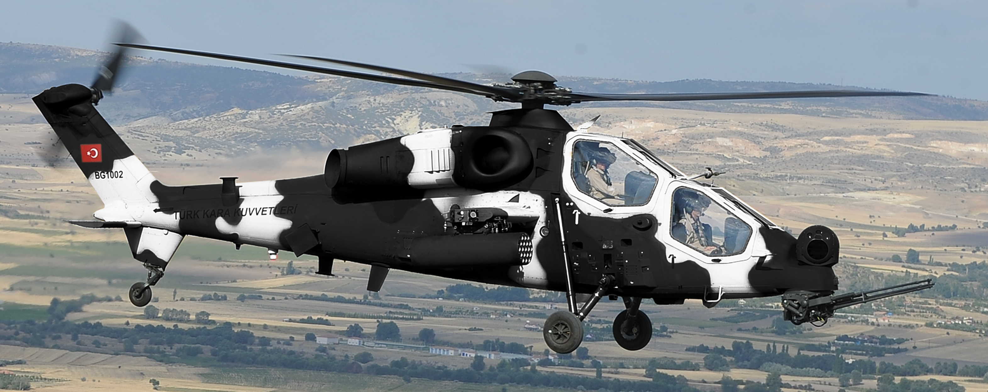 Скачати мобільні шпалери Tai/agustawestland T129, Військові Вертольоти, Військовий, Вертоліт безкоштовно.