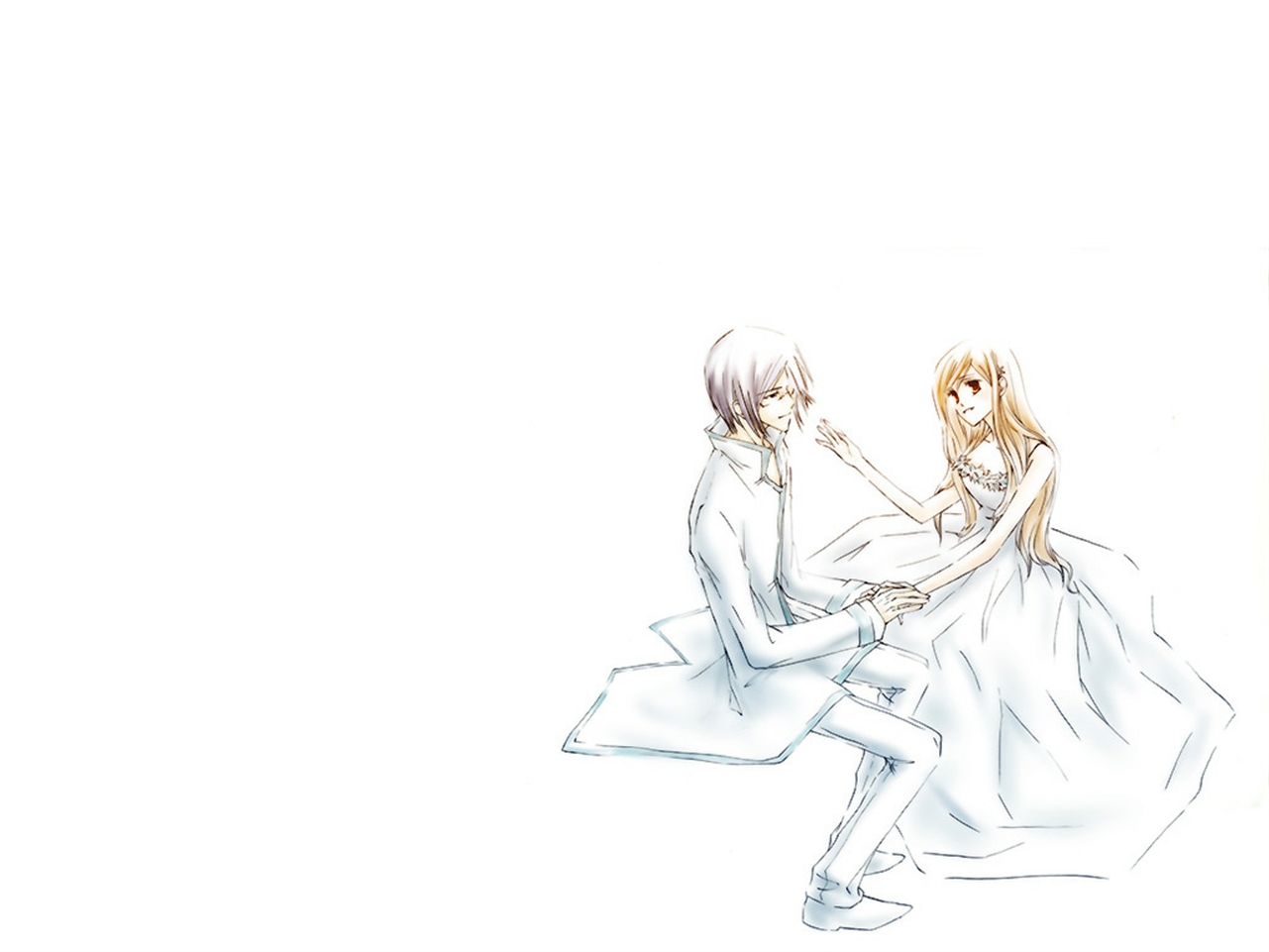 Free download wallpaper Anime, Bleach, Orihime Inoue, Uryu Ishida on your PC desktop