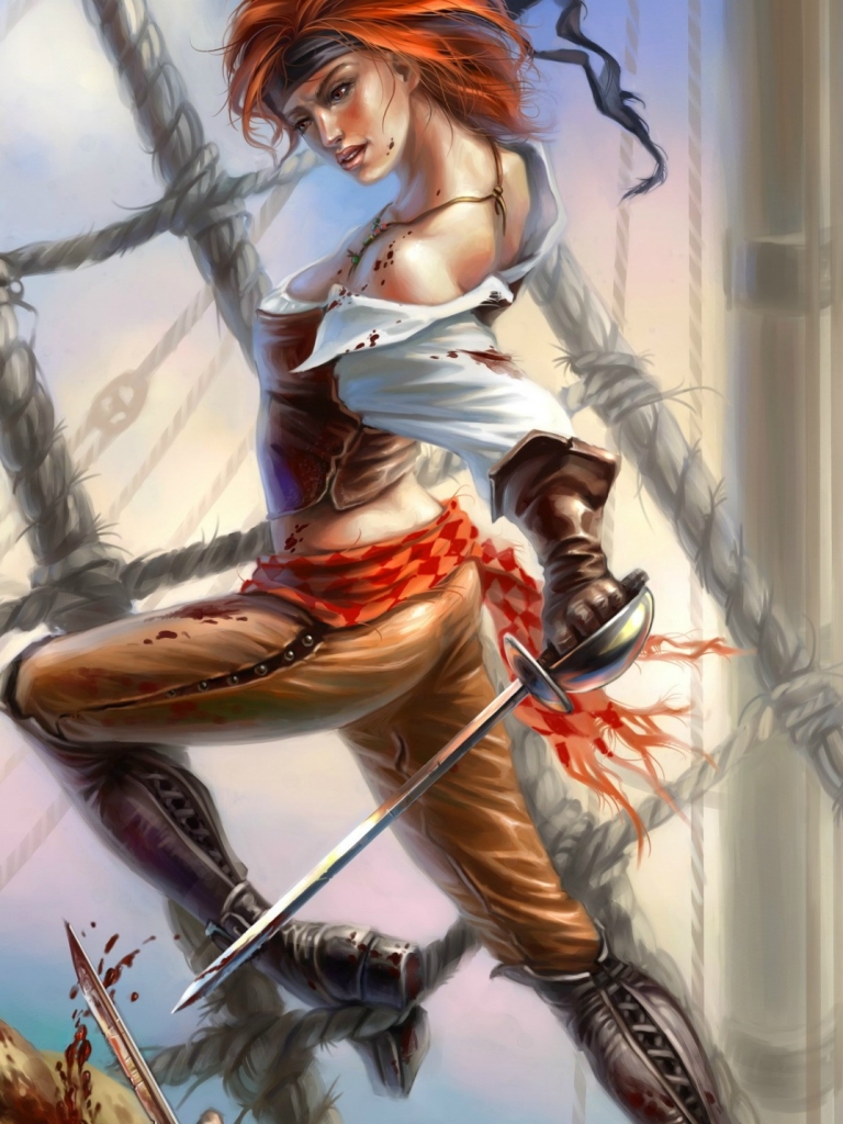 Download mobile wallpaper Fantasy, Pirate for free.