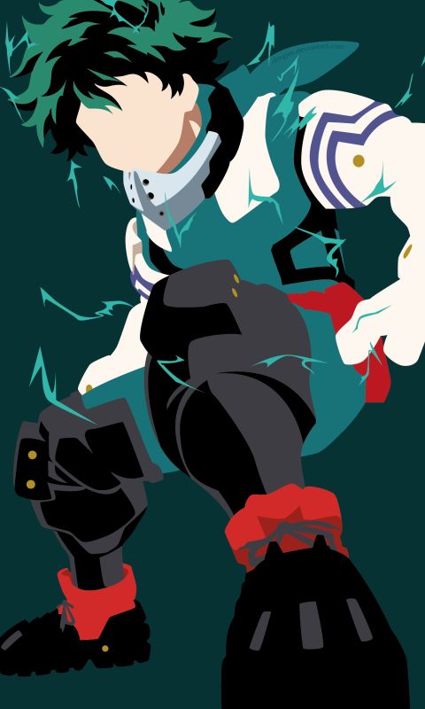 Handy-Wallpaper Animes, Izuku Midoriya, Boku No Hero Academia kostenlos herunterladen.