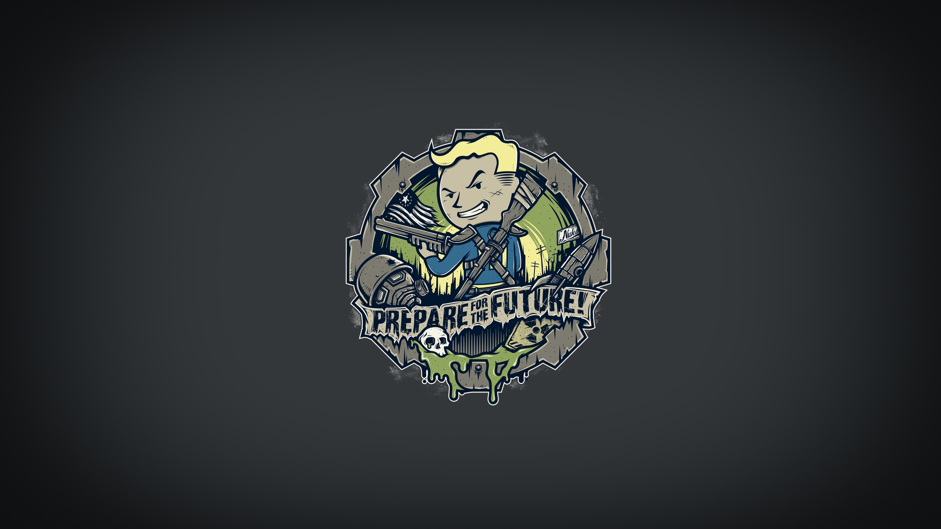 Download mobile wallpaper Fallout, Video Game, Minimalist for free.