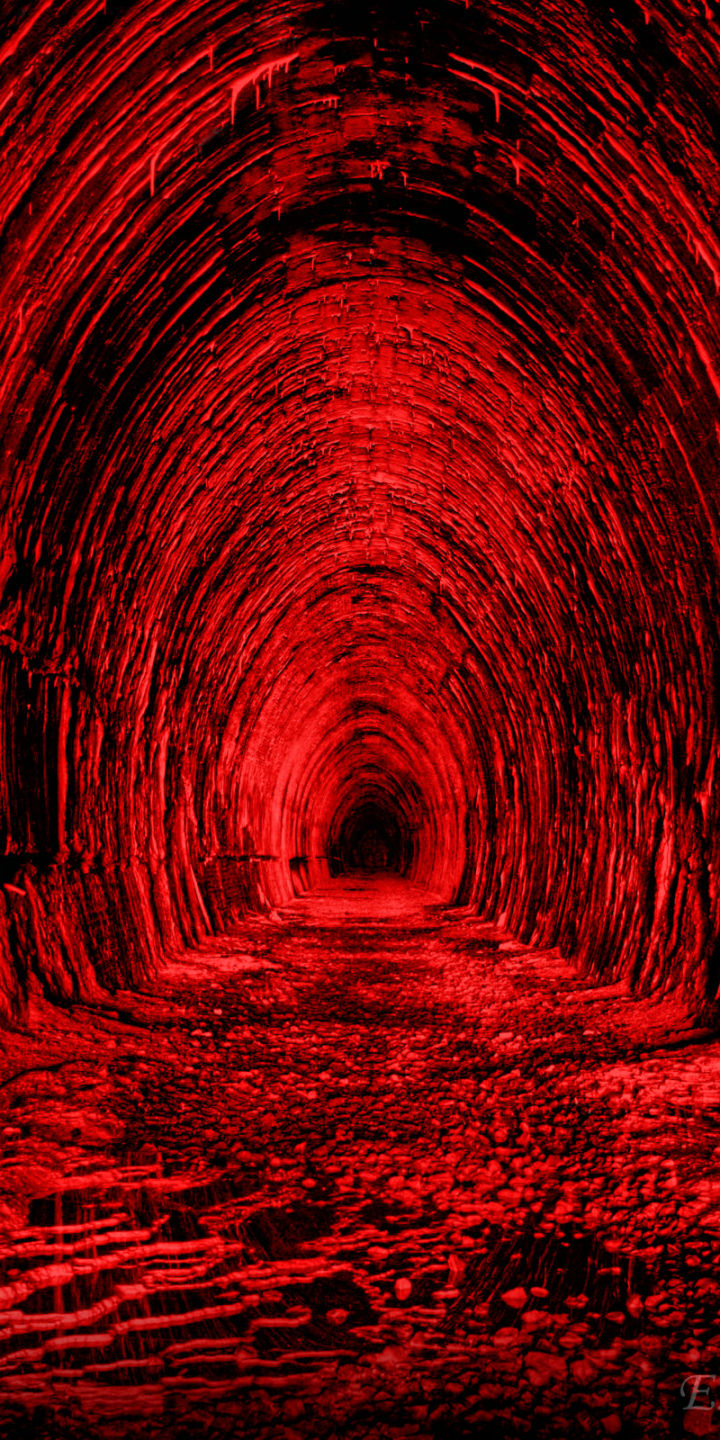 Download mobile wallpaper Dark, Tunnel for free.