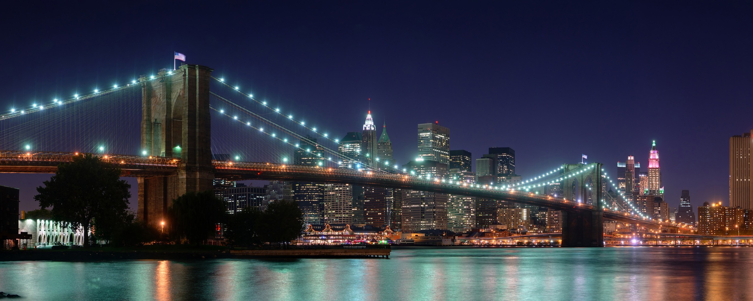 171814 завантажити шпалери створено людиною, бруклінський міст, манхеттен, нью йорк, мости - заставки і картинки безкоштовно