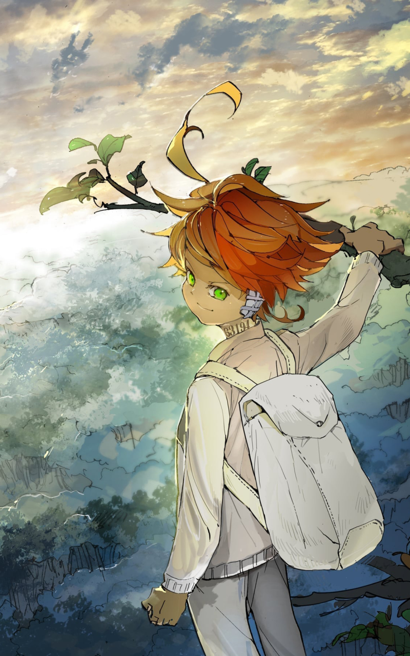 Handy-Wallpaper Animes, Emma (Das Gelobte Nimmerland), The Promised Neverland kostenlos herunterladen.